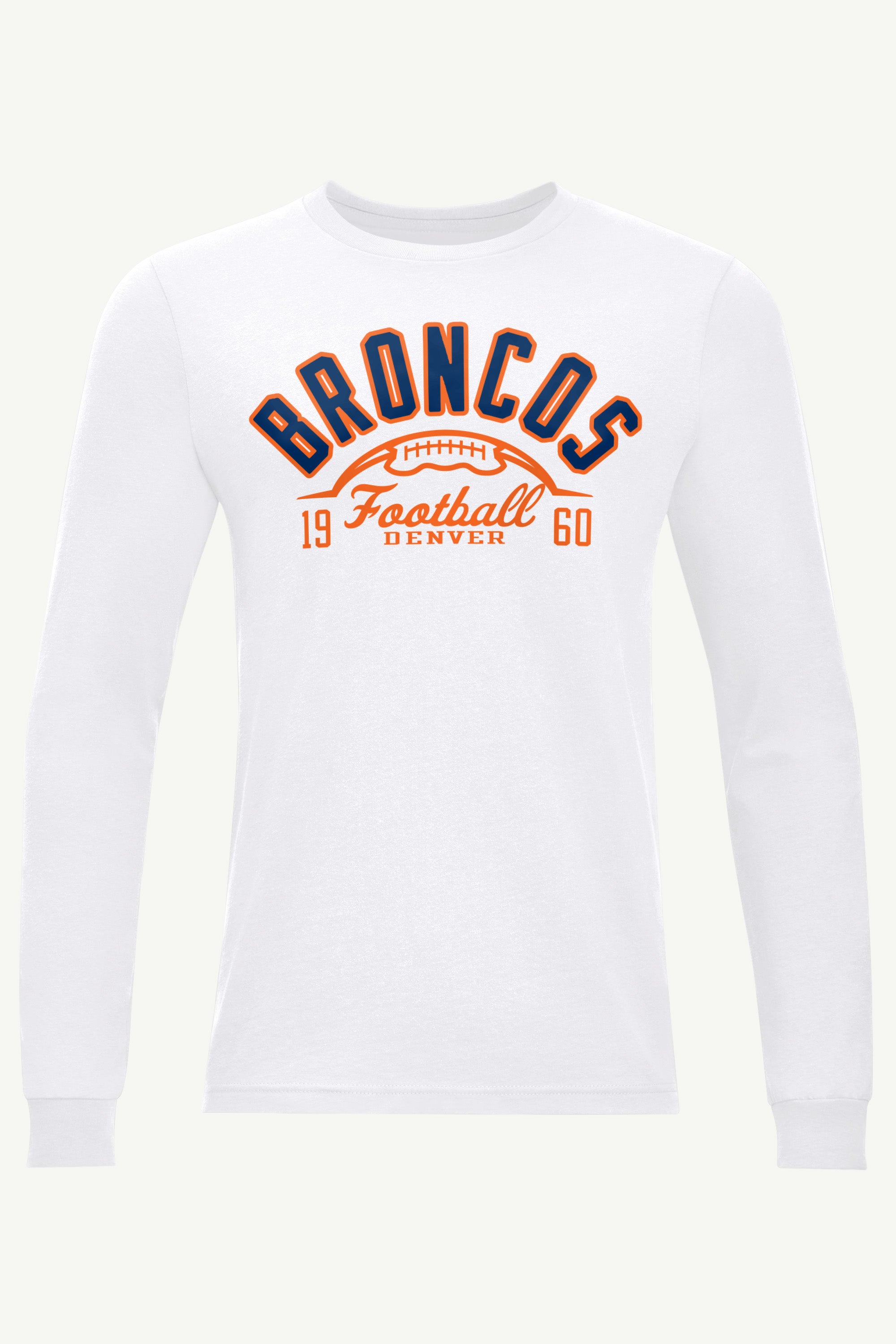 MENS DENVER BRONCOS HALF BALL LONG SLEEVE T SHIRT View 1 | Denver Broncos