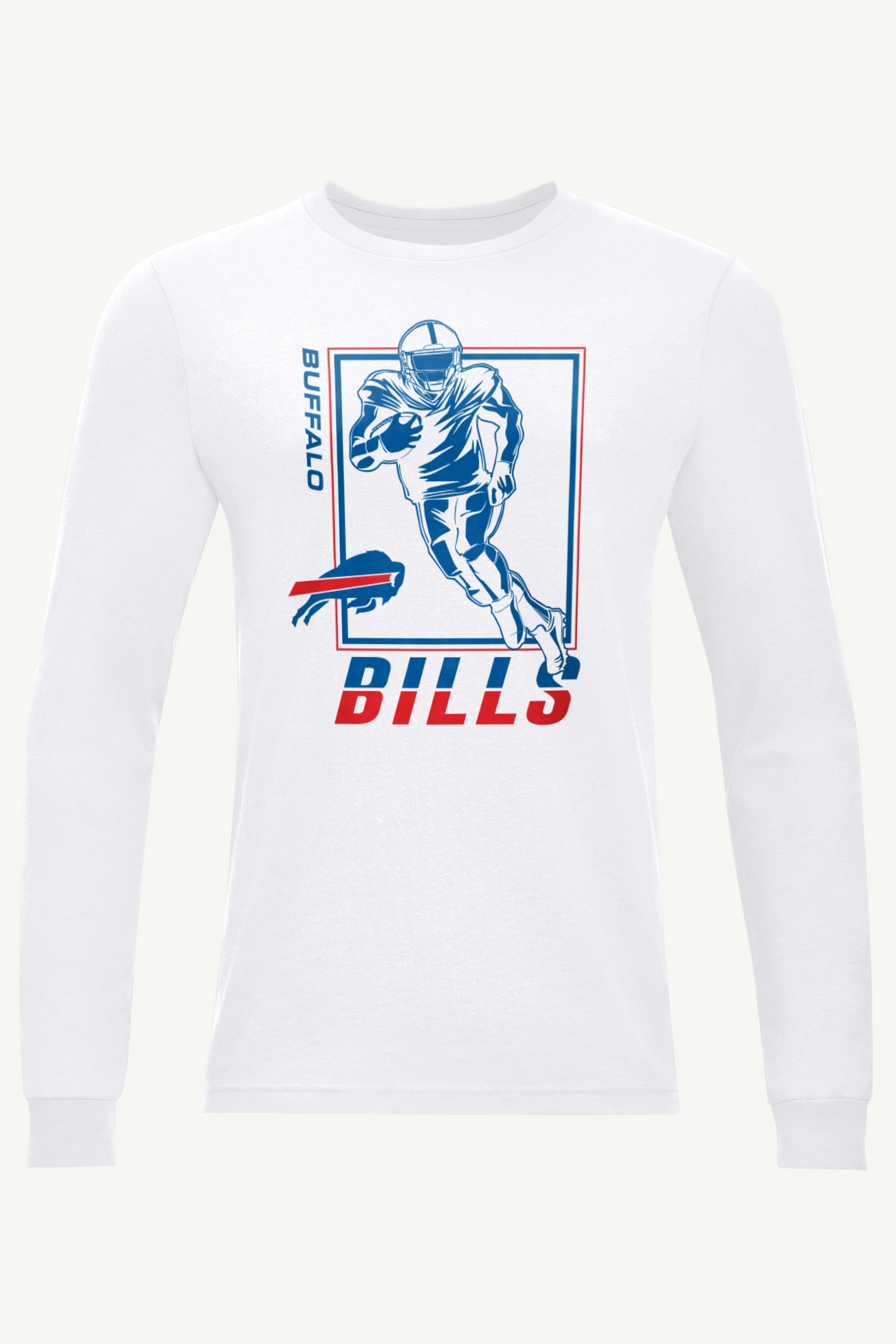 MENS BUFFALO BILLS PLAYER GRID LONG SLEEVE T SHIRT View 1 | Men's T-Shirts