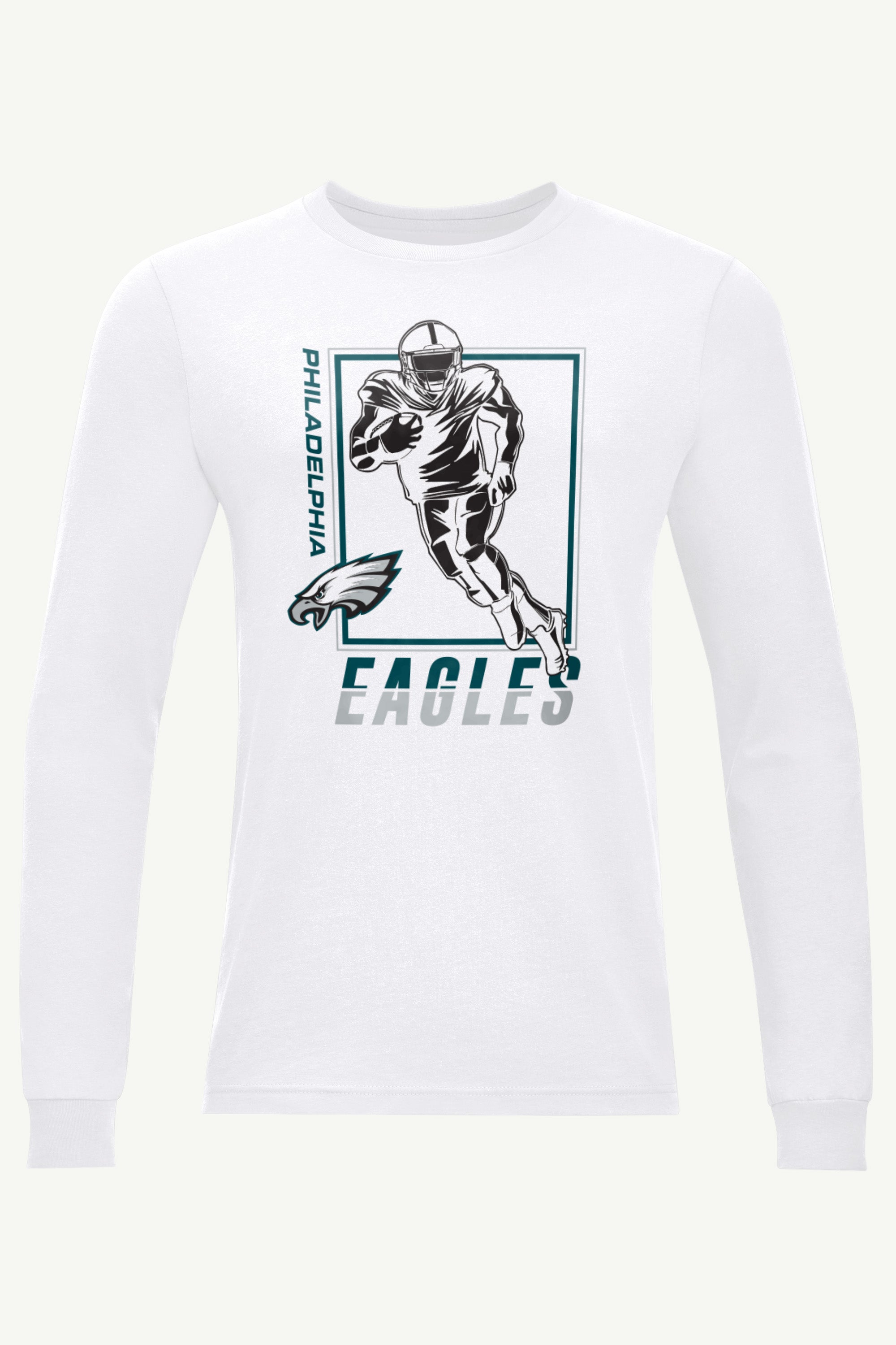 MENS PHILADELPHIA EAGLES PLAYER GRID LONG SLEEVE T SHIRT View 1 | Philadelphia Eagles