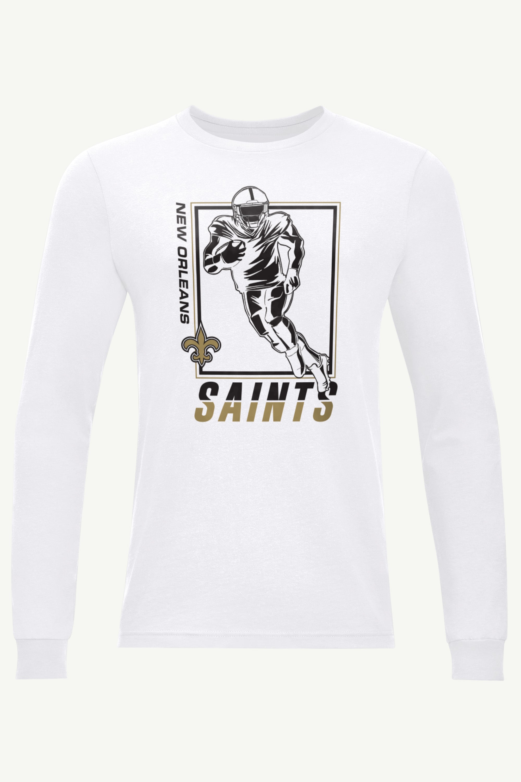 MENS NEW ORLEANS SAINTS PLAYER GRID LONG SLEEVE T SHIRT View 1 | Men's T-Shirts