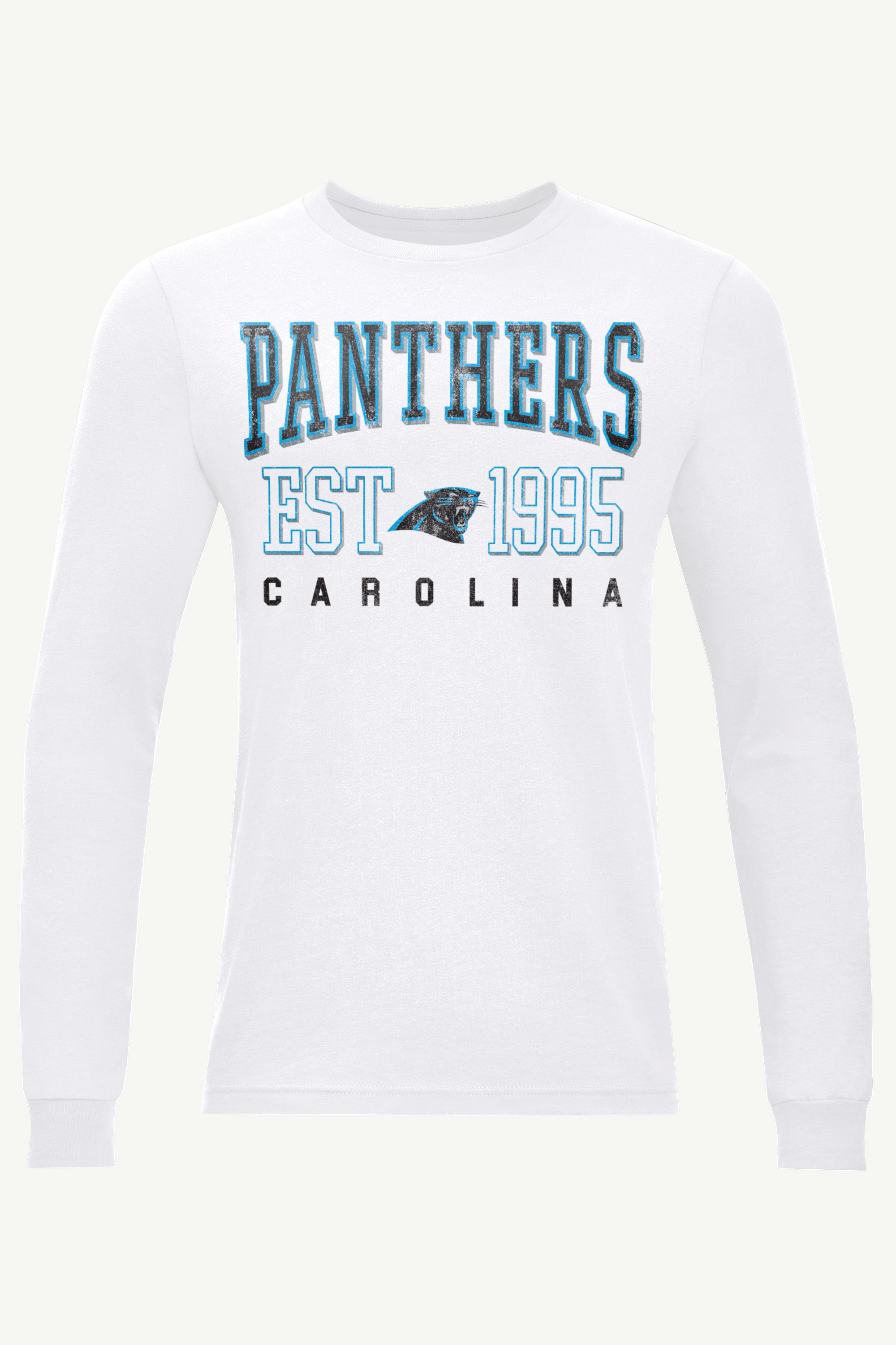 MENS CAROLINA PANTHERS RETRO LONG SLEEVE T SHIRT View 1 | Carolina Panthers