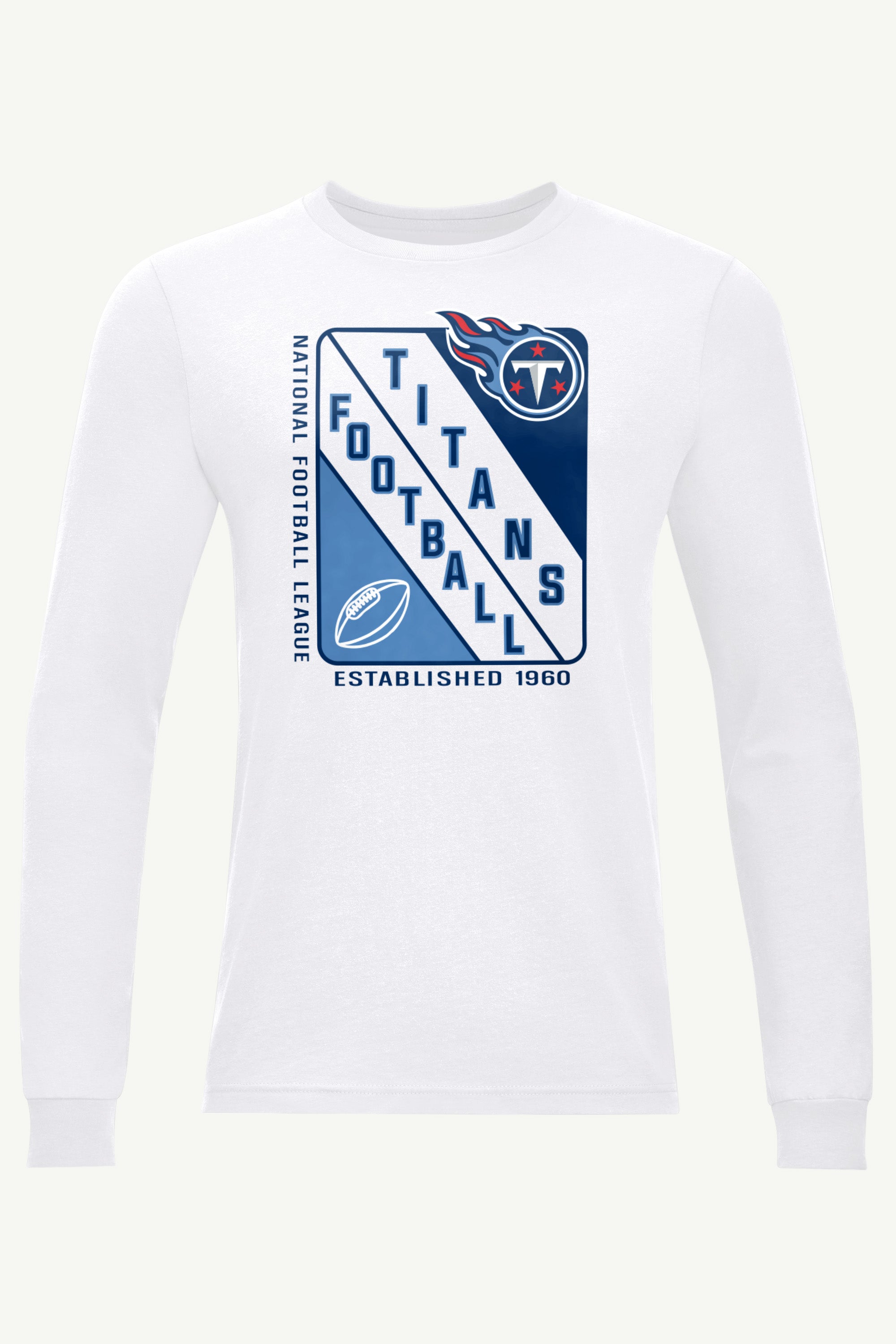 MENS TENNESSEE TITANS SHIELD LOGO LONG SLEEVE T SHIRT View 1 | NFL