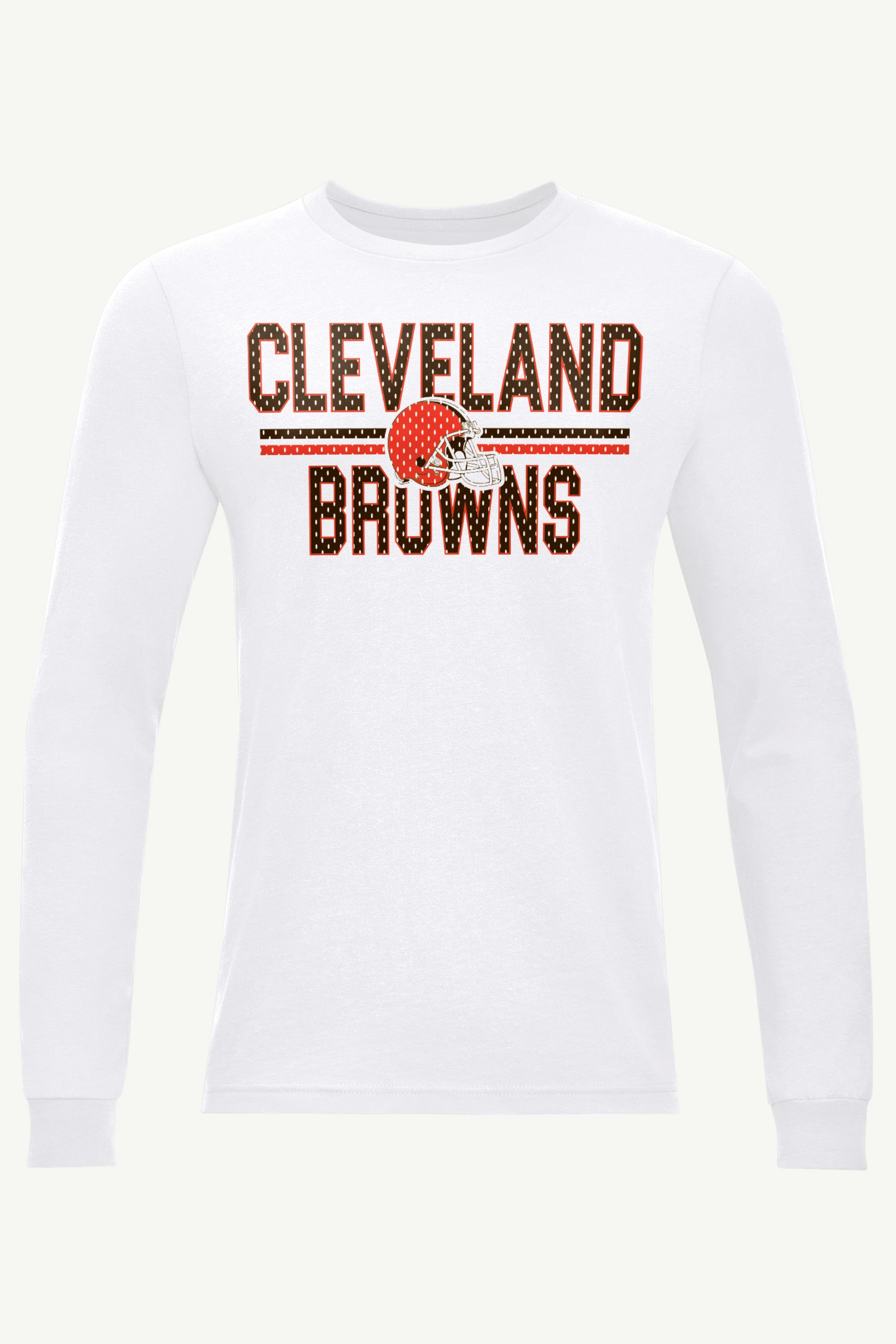MENS CLEVELAND BROWNS MESH LOOK LONG SLEEVE T SHIRT View 1 | Cleveland Browns