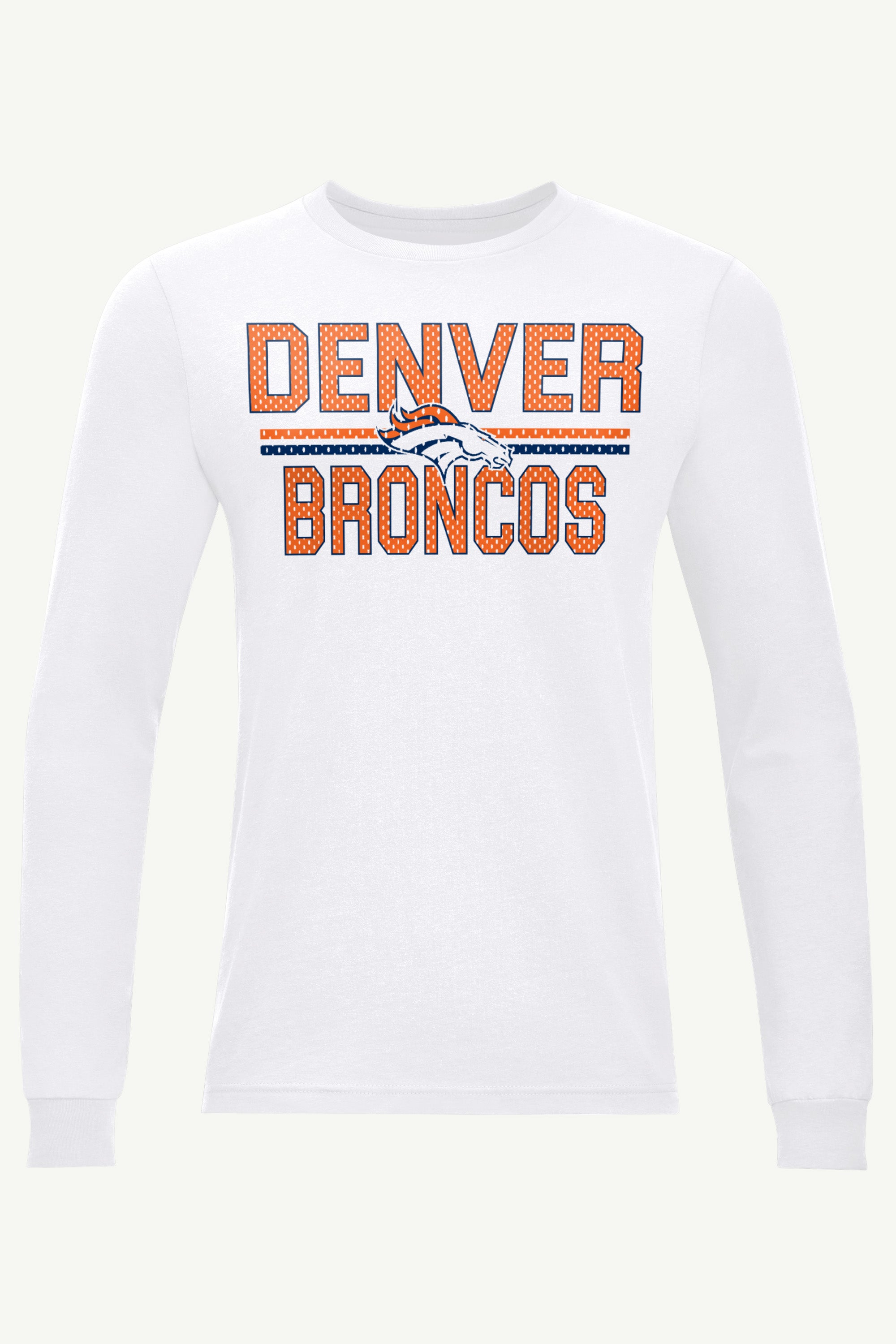 MENS DENVER BRONCOS MESH LOOK LONG SLEEVE T SHIRT View 1 | Denver Broncos