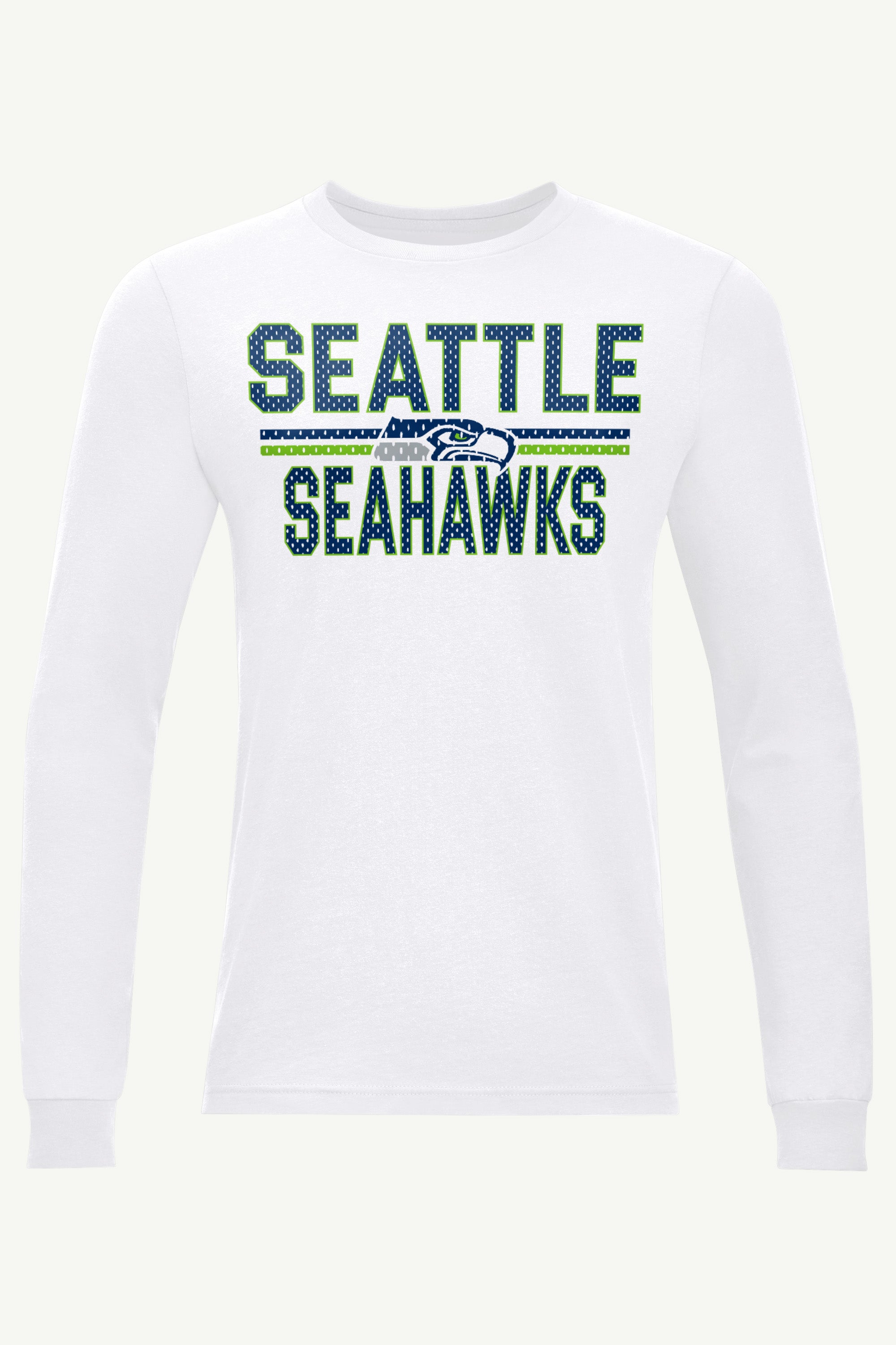MENS SEATTLE SEAHAWKS MESH LOOK LONG SLEEVE T SHIRT View 1 | Seattle Seahawks