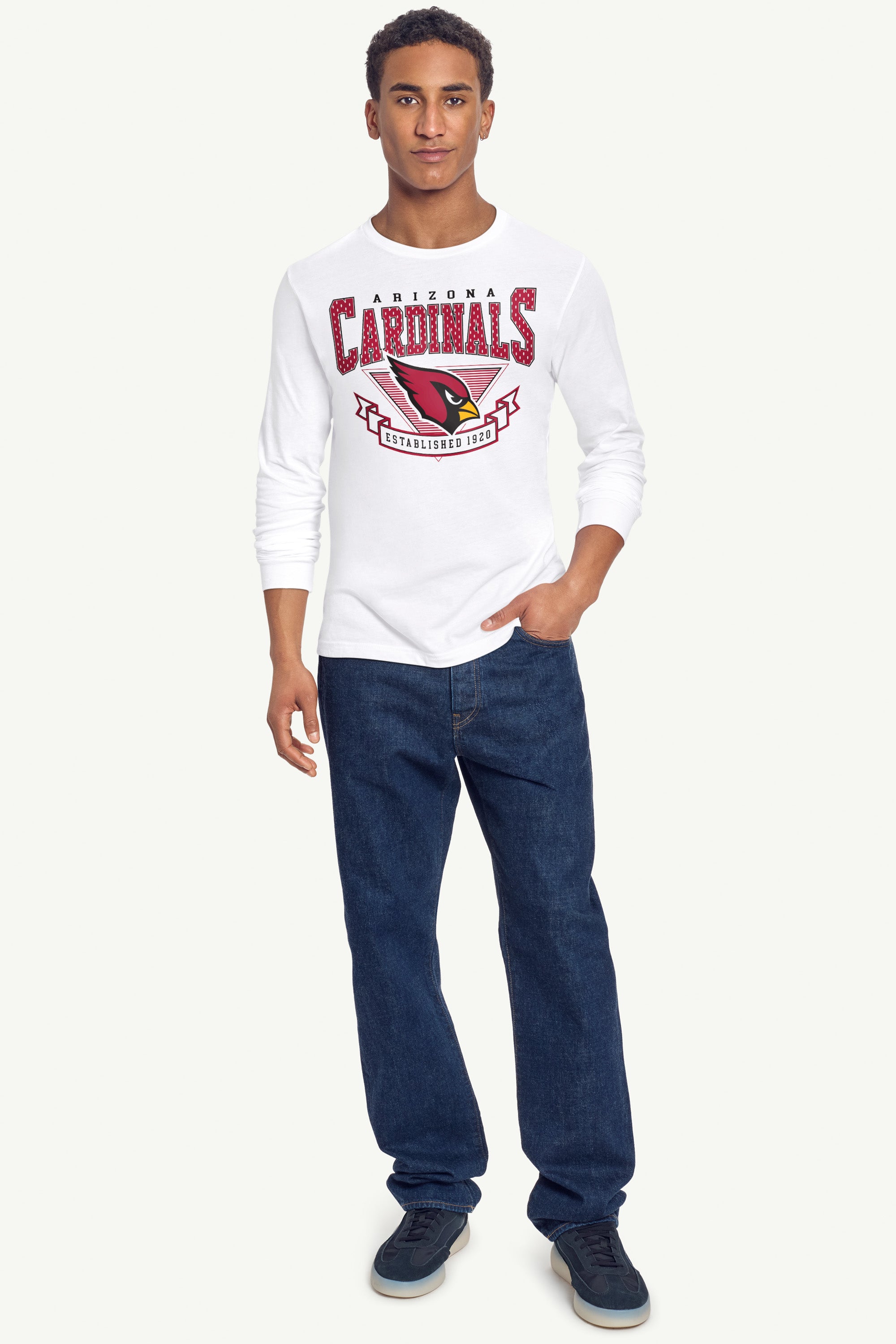 MENS ARIZONA CARDINALS 80's INSPIRED LONG SLEEVE T SHIRT View 3 | Arizona Cardinals
