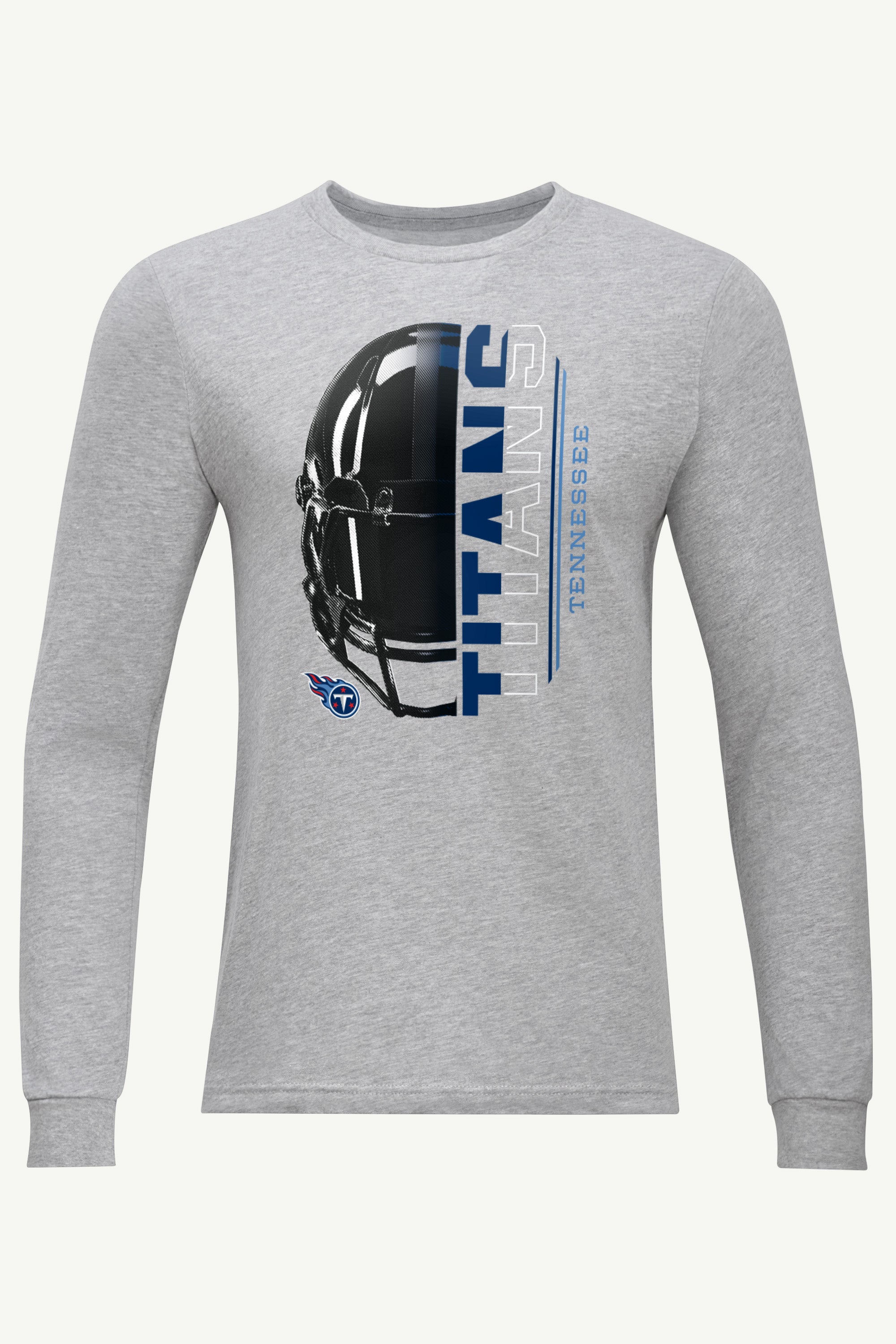 MENS TENNESSEE TITANS HALF HELMET LONG SLEEVE T SHIRT View 1 | NFL MENS TENNESSEE TITANS HALF HELMET LONG SLEEVE T SHIRT View 1 | NFL