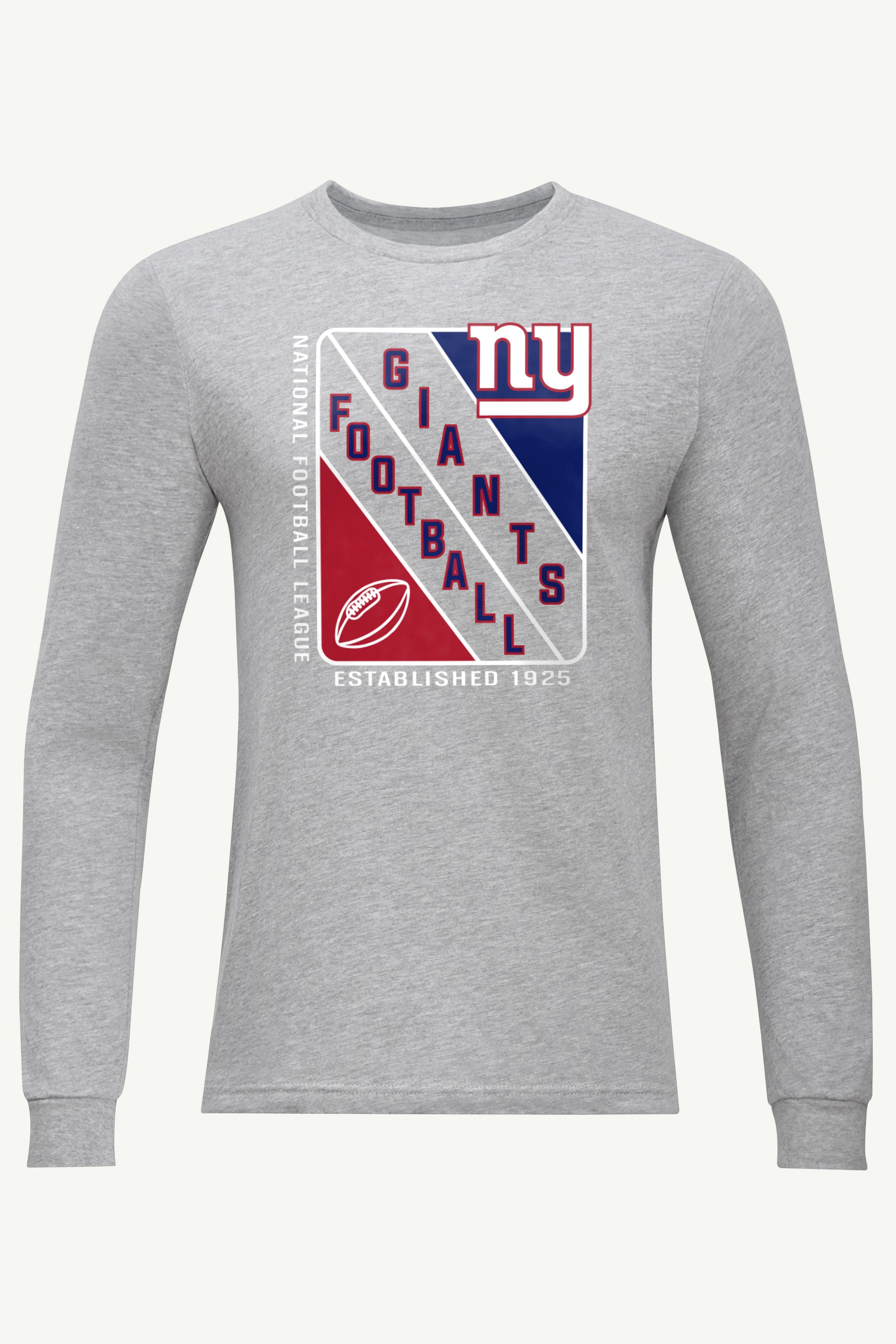 MENS NEW YORK GIANTS SHIELD LOGO LONG SLEEVE T SHIRT View 1 | New York Giants
