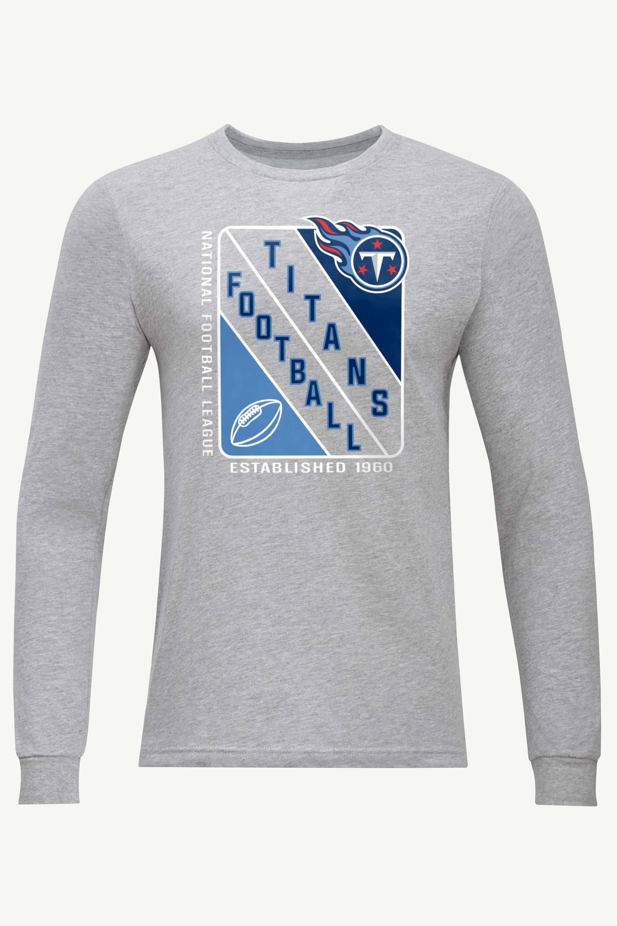 MENS TENNESSEE TITANS SHIELD LOGO LONG SLEEVE T SHIRT View 1 | NFL MENS TENNESSEE TITANS SHIELD LOGO LONG SLEEVE T SHIRT View 1 | NFL
