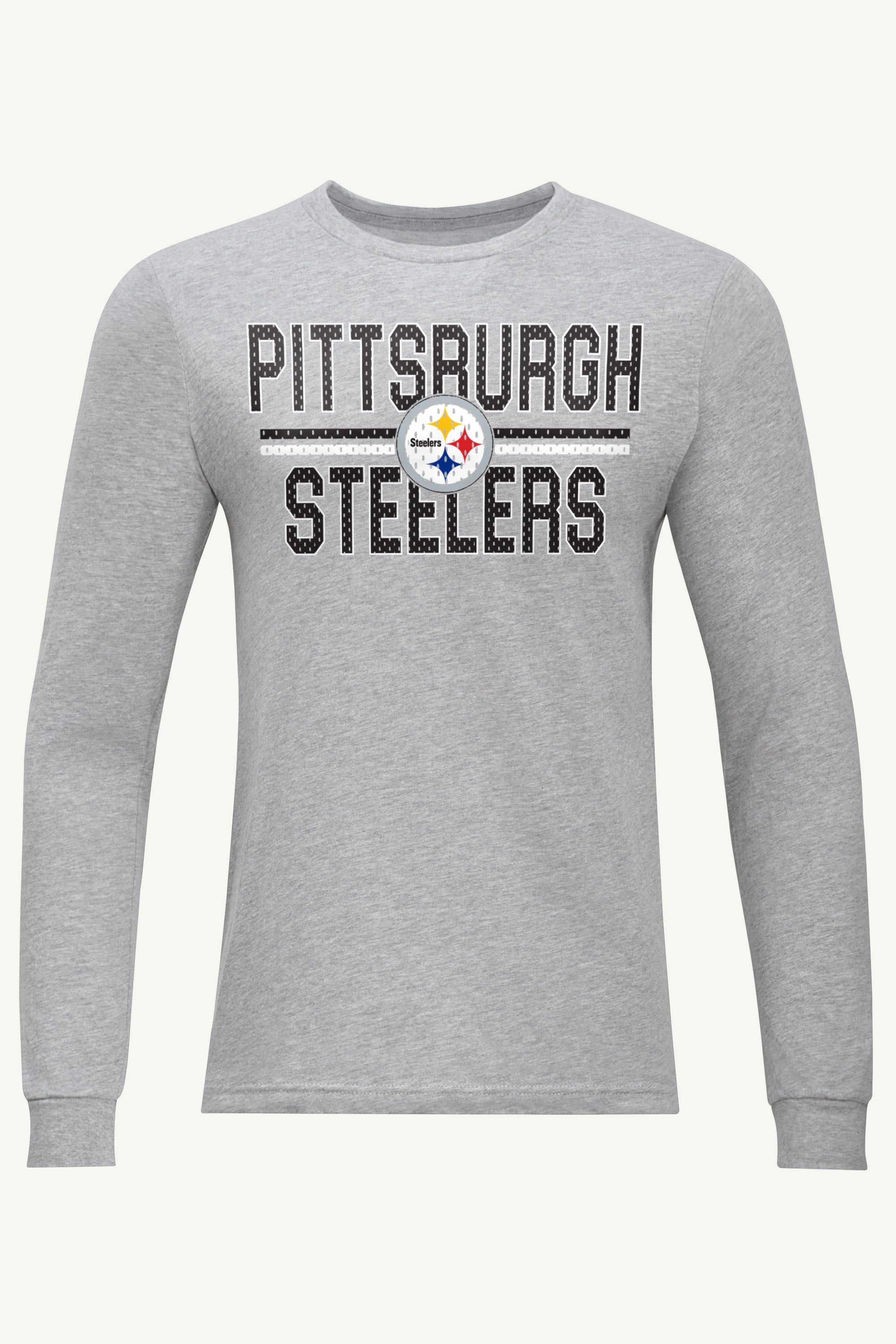 MENS PITTSBURGH STEELERS MESH LOOK LONG SLEEVE T SHIRT View 1 | NFL MENS PITTSBURGH STEELERS MESH LOOK LONG SLEEVE T SHIRT View 1 | NFL