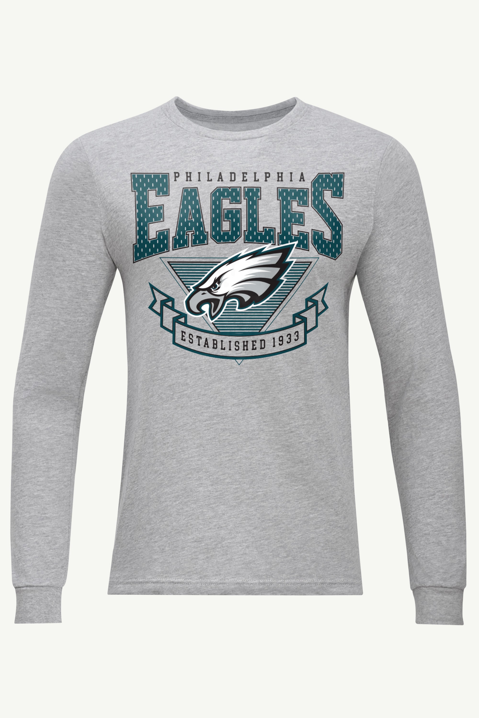 MENS PHILADELPHIA EAGLES 80's INSPIRED LONG SLEEVE T SHIRT View 1 | Philadelphia Eagles