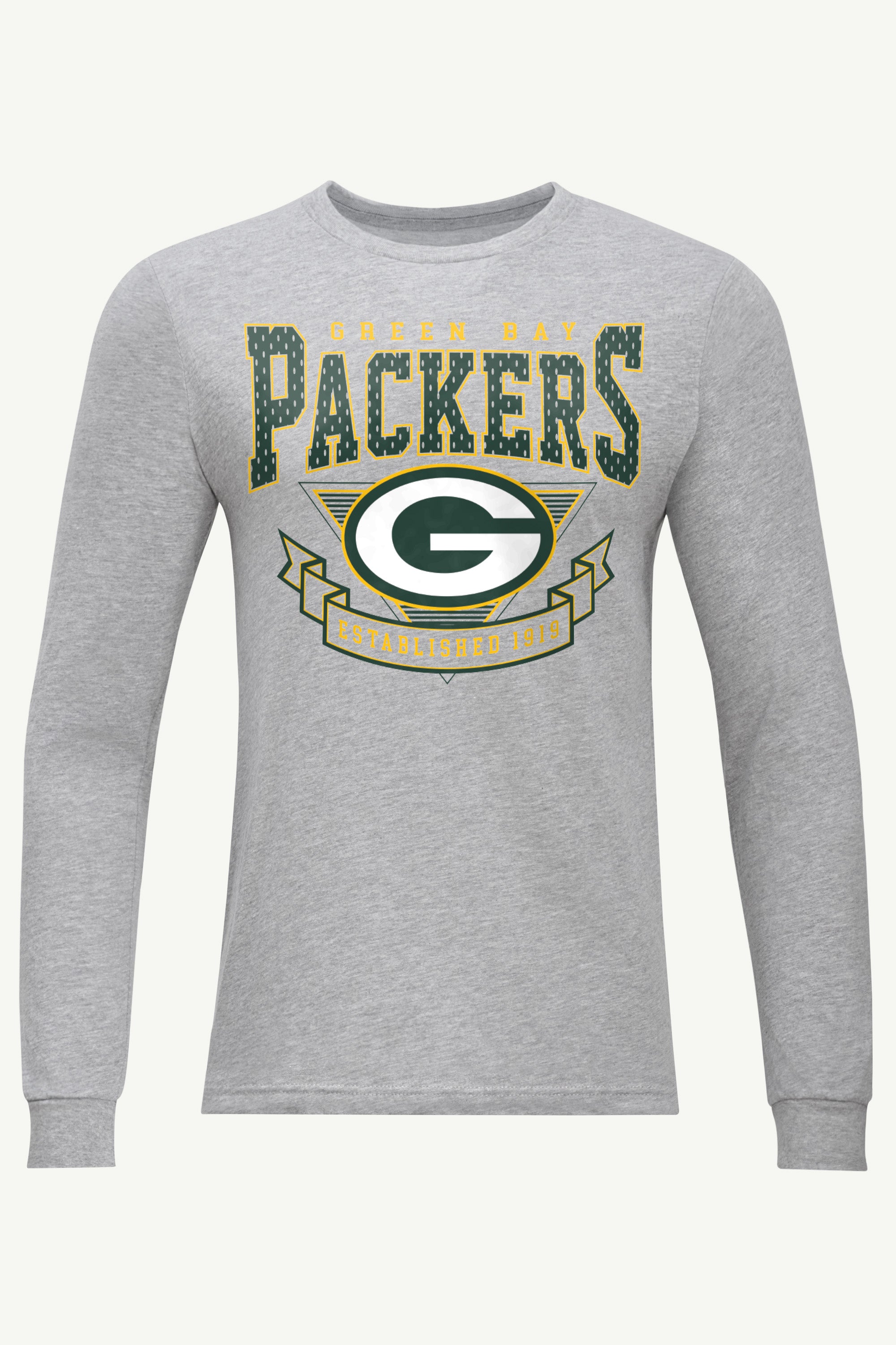 MENS GREEN BAY PACKERS 80's INSPIRED LONG SLEEVE T SHIRT View 1 | Green Bay Packers