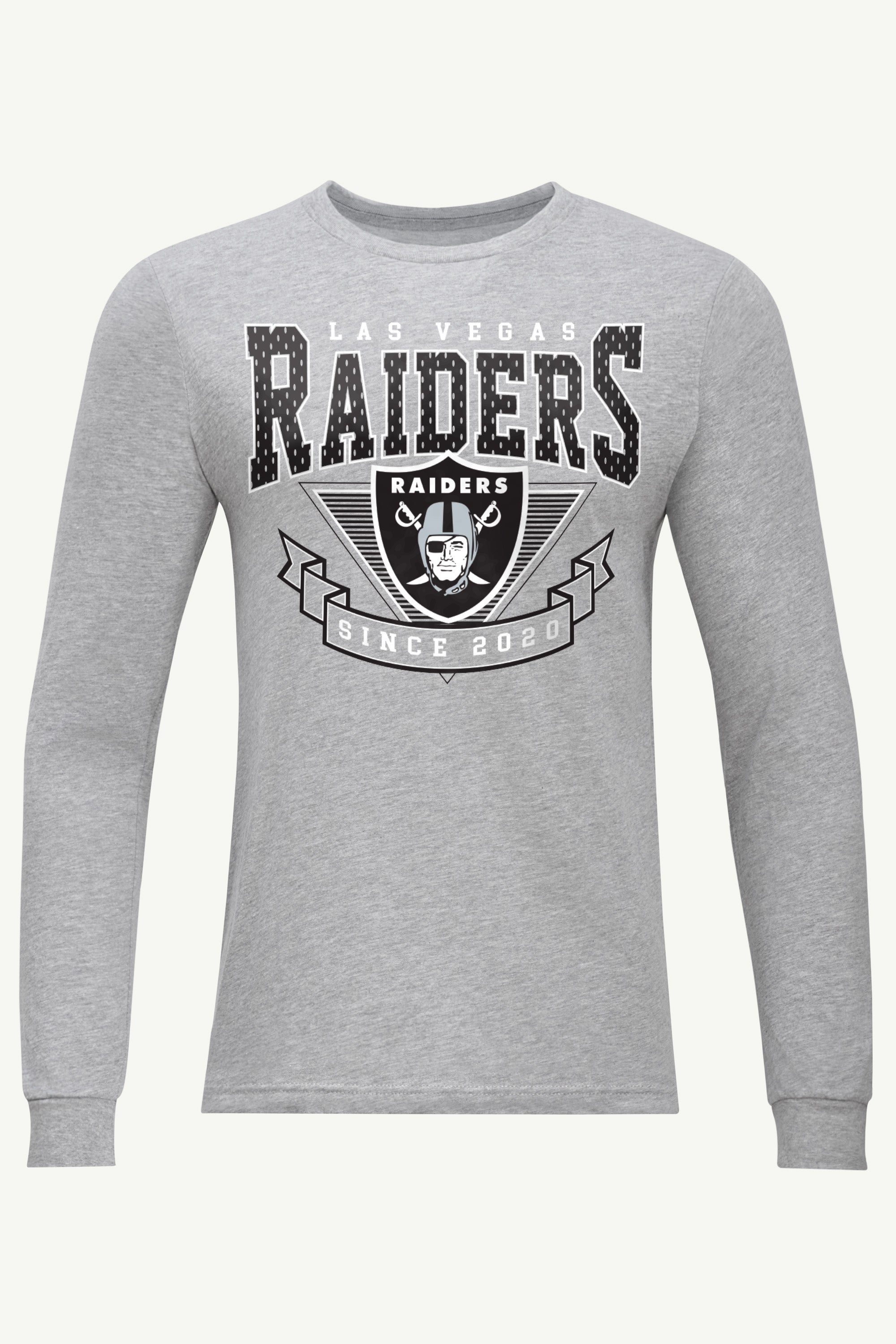 MENS LAS VEGAS RAIDERS 80's INSPIRED LONG SLEEVE T SHIRT View 1 | Las Vegas Raiders