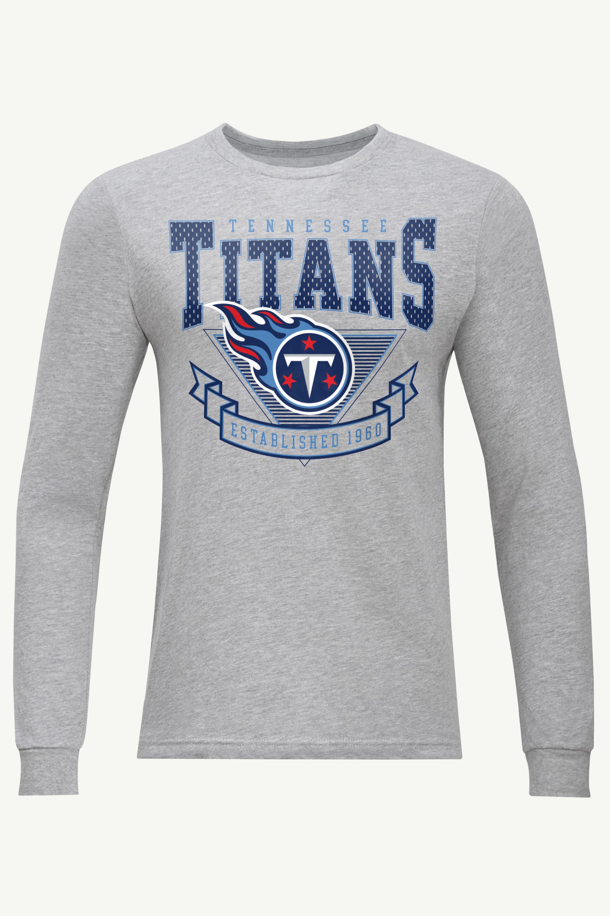 MENS TENNESSEE TITANS 80's INSPIRED LONG SLEEVE T SHIRT View 1 | Men's T-Shirts