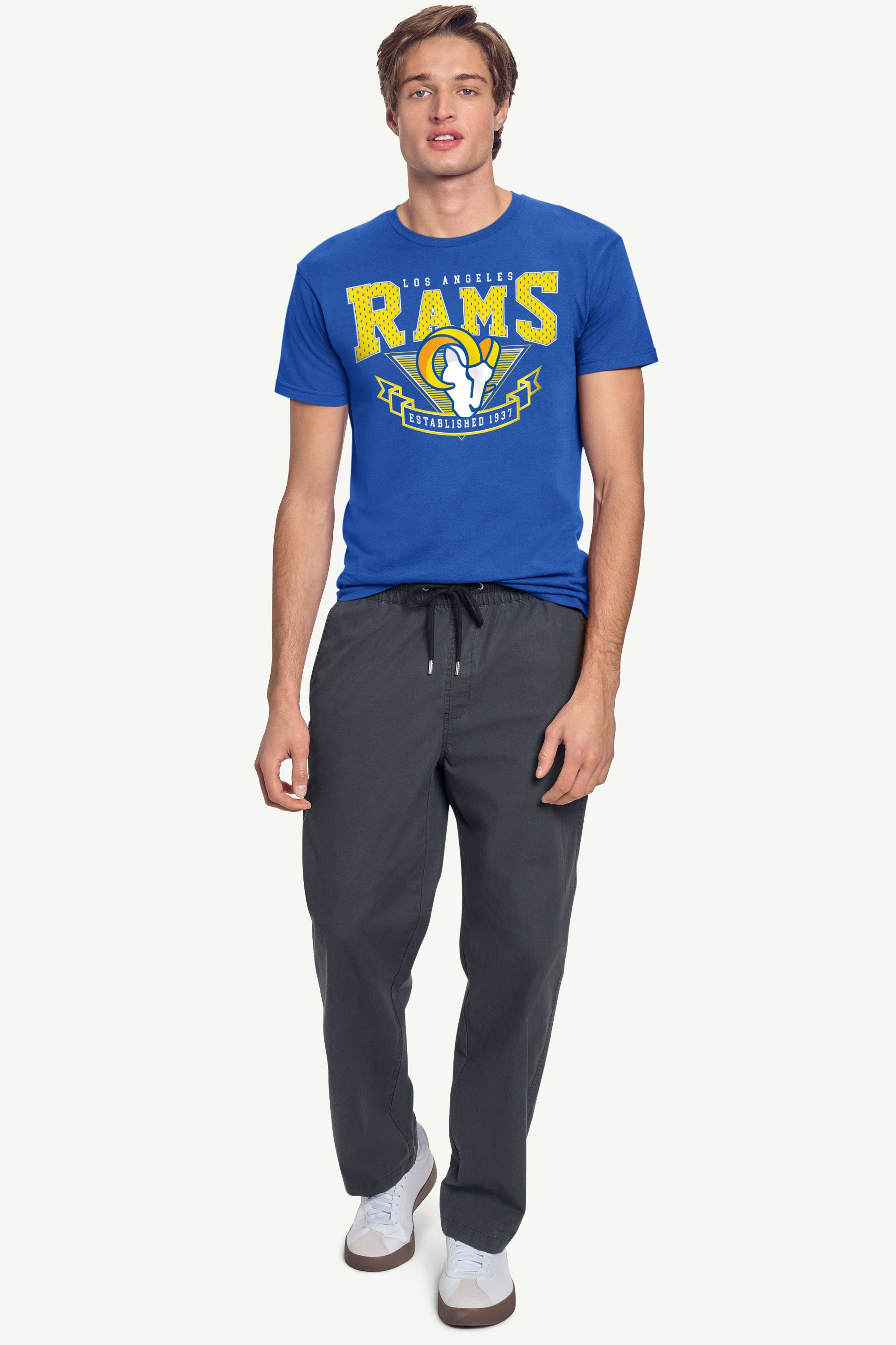 MENS LOS ANGELES RAMS 80's INSPIRED T SHIRT View 3 | Los Angeles Rams