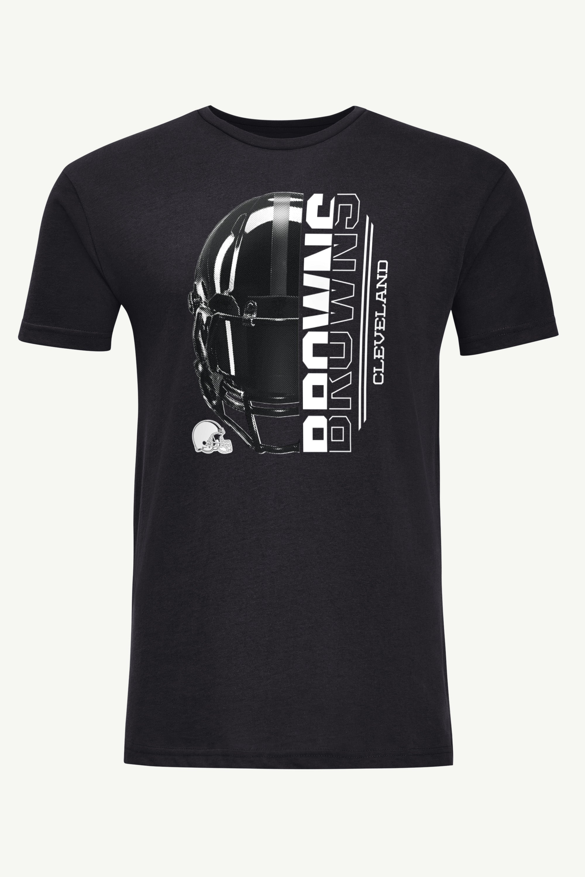 MENS CLEVELAND BROWNS HALF HELMET T SHIRT View 1 | Cleveland Browns
