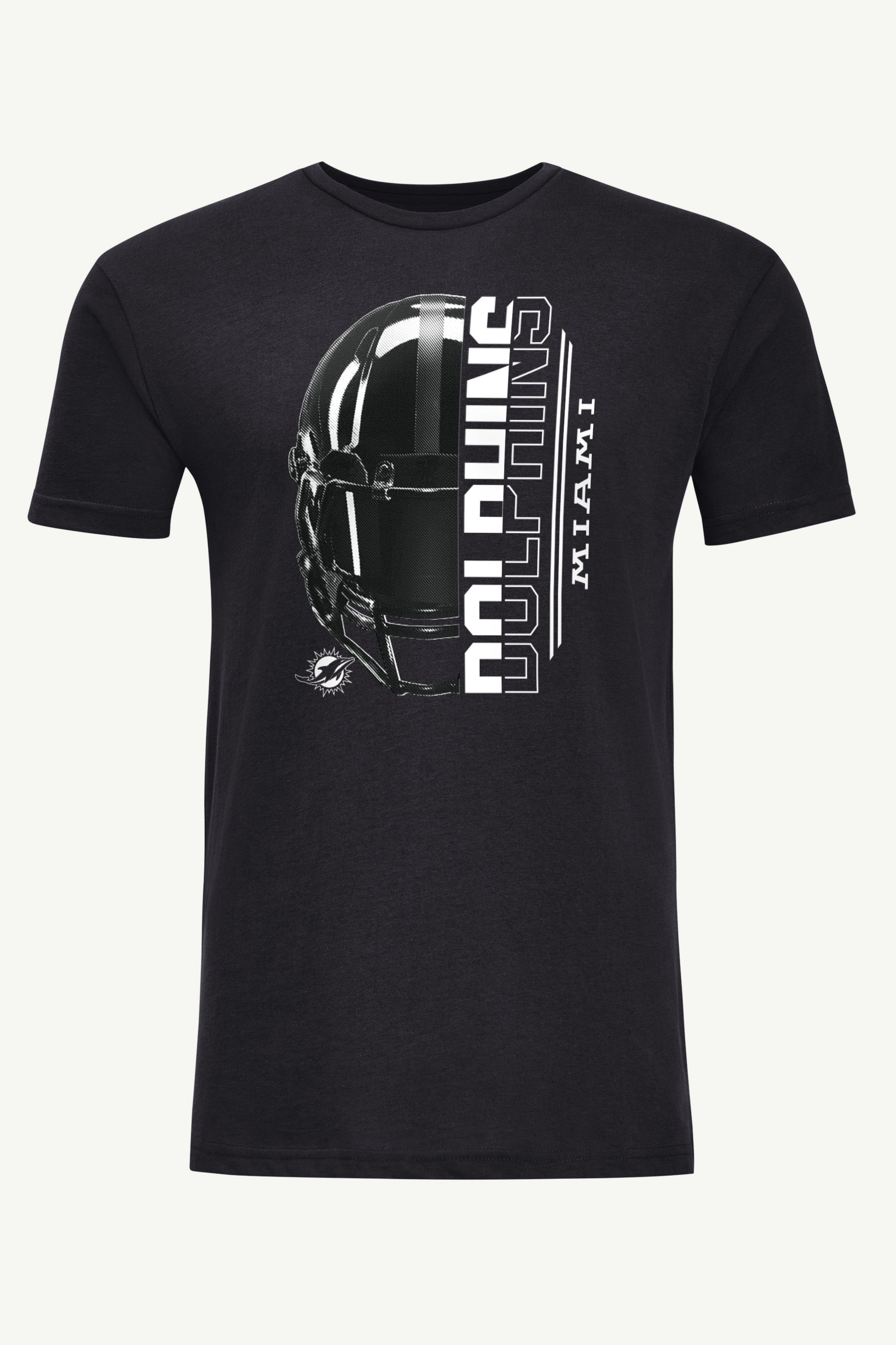 MENS MIAMI DOLPHINS HALF HELMET T SHIRT View 1 | Miami Dolphins