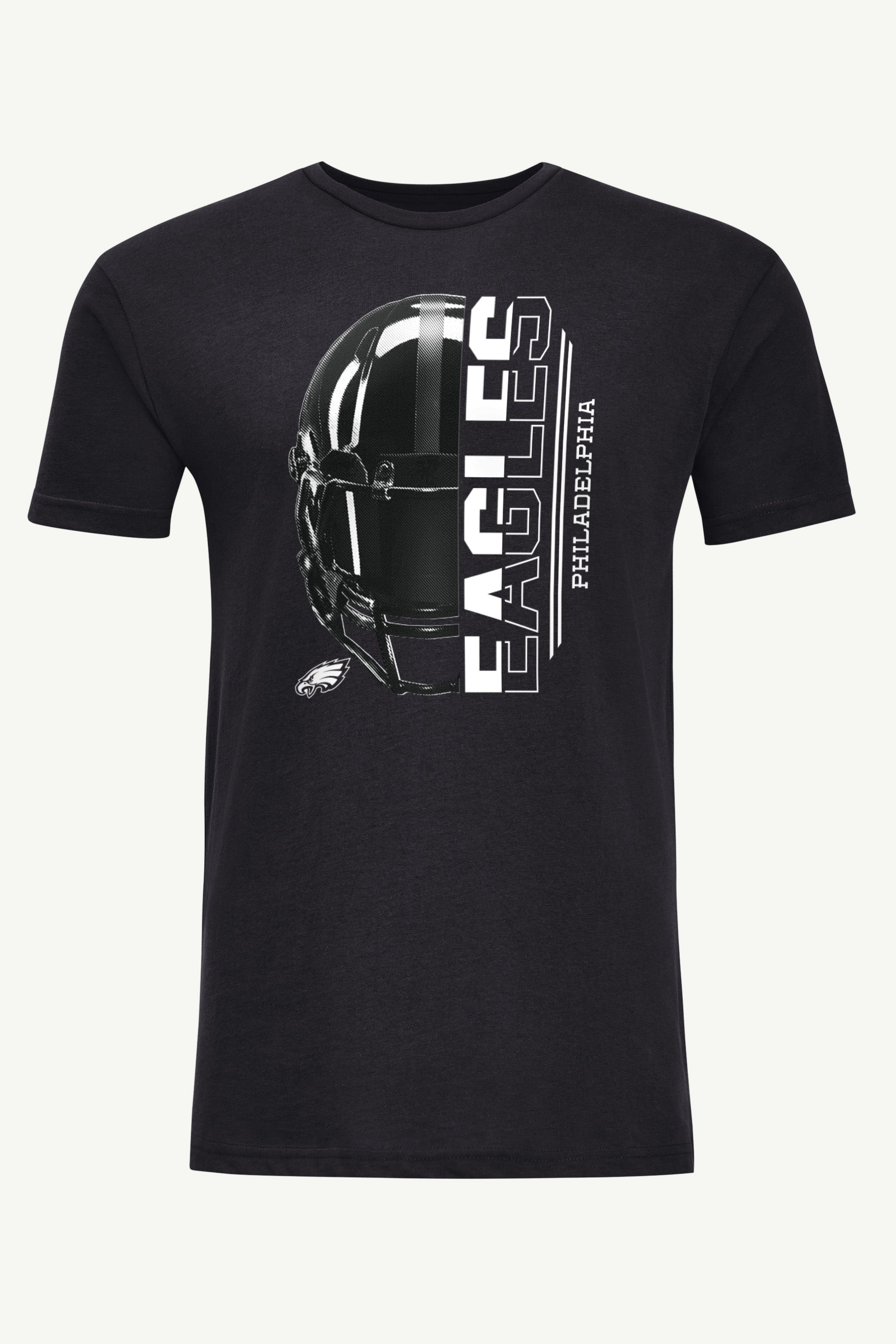 MENS PHILADELPHIA EAGLES HALF HELMET T SHIRT View 1 | Philadelphia Eagles