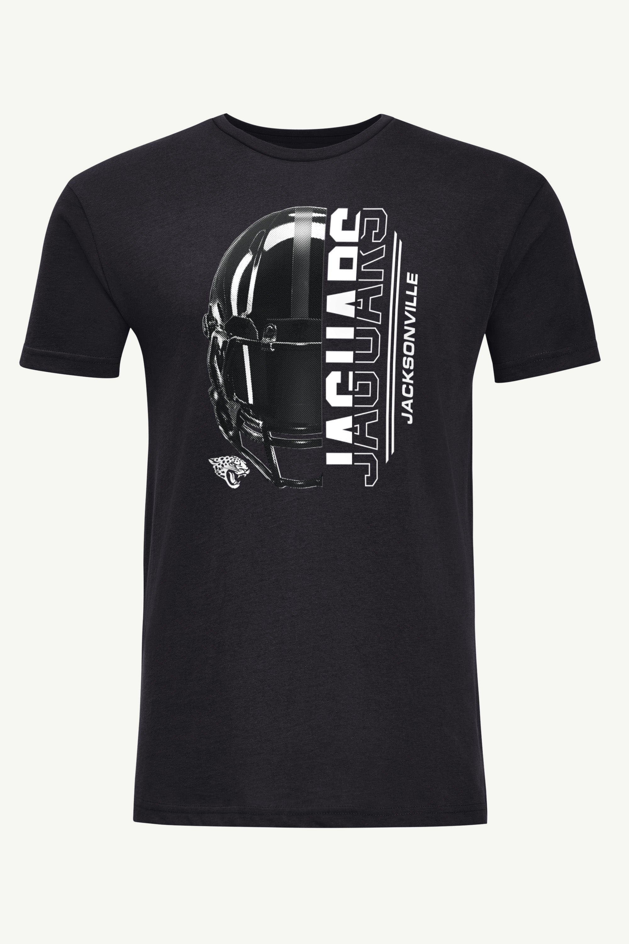 MENS JACKSONVILLE JAGUARS HALF HELMET T SHIRT View 1 | Jacksonville Jaguars