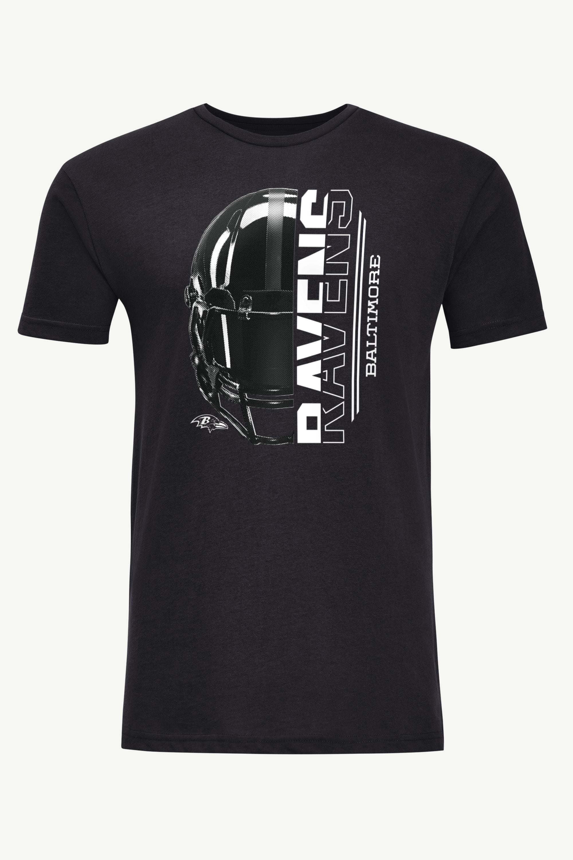MENS BALTIMORE RAVENS HALF HELMET T SHIRT View 1 | Baltimore Ravens