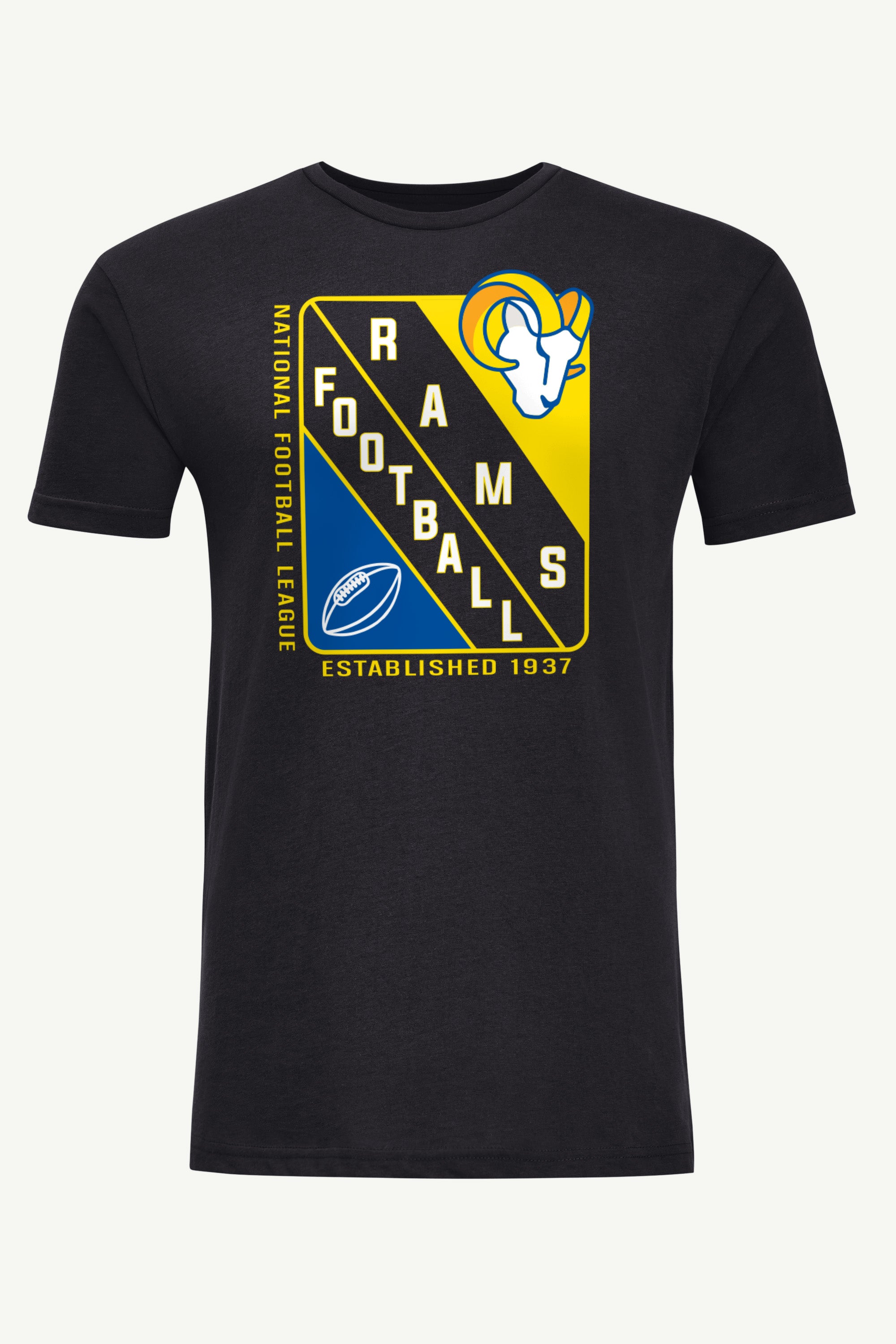 MENS LOS ANGELES RAMS SHIELD LOGO T SHIRT View 1 | Los Angeles Rams