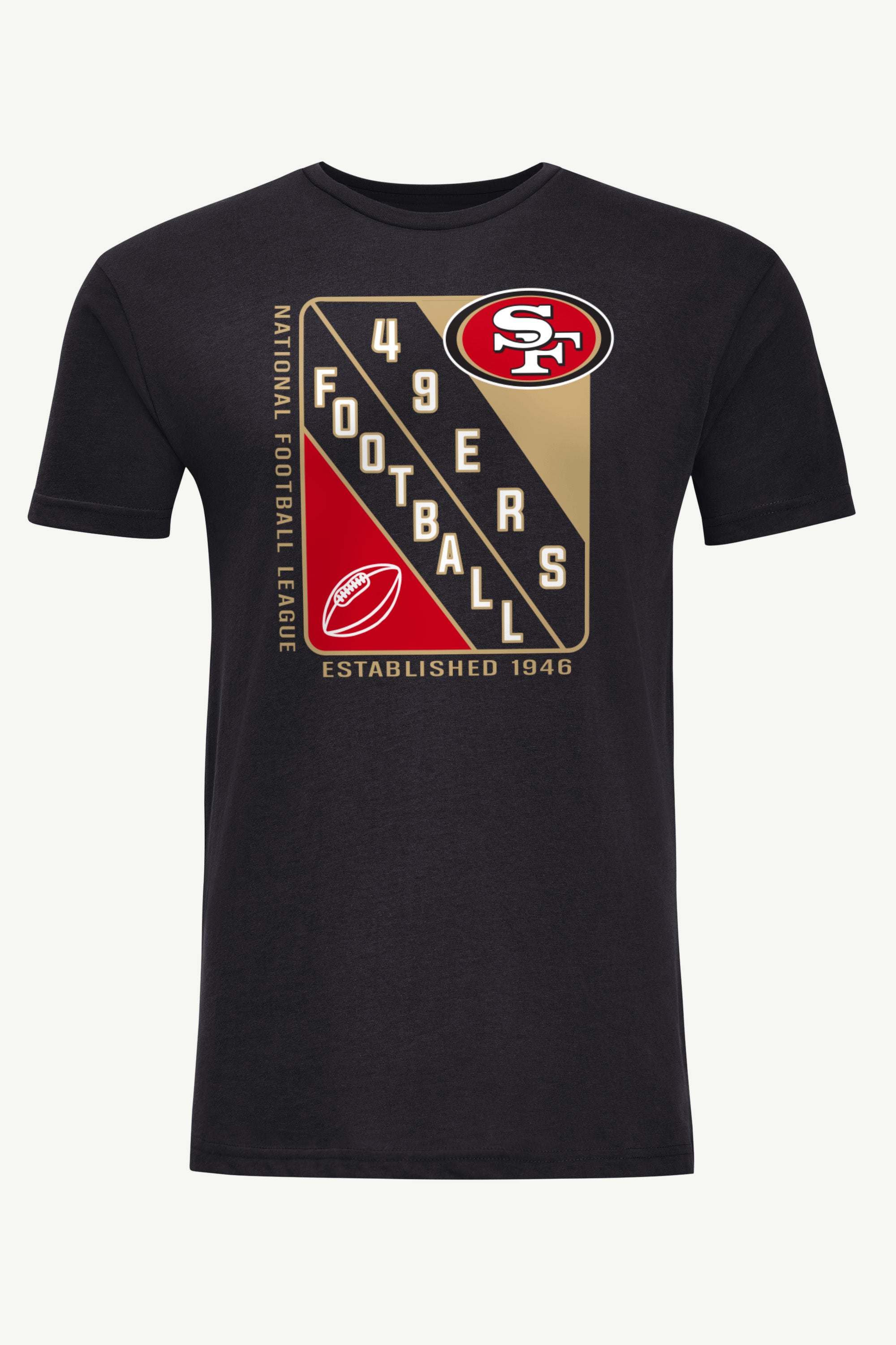 MENS SAN FRANCISCO 49ERs SHIELD LOGO T SHIRT View 1 | NFL MENS SAN FRANCISCO 49ERs SHIELD LOGO T SHIRT View 1 | NFL