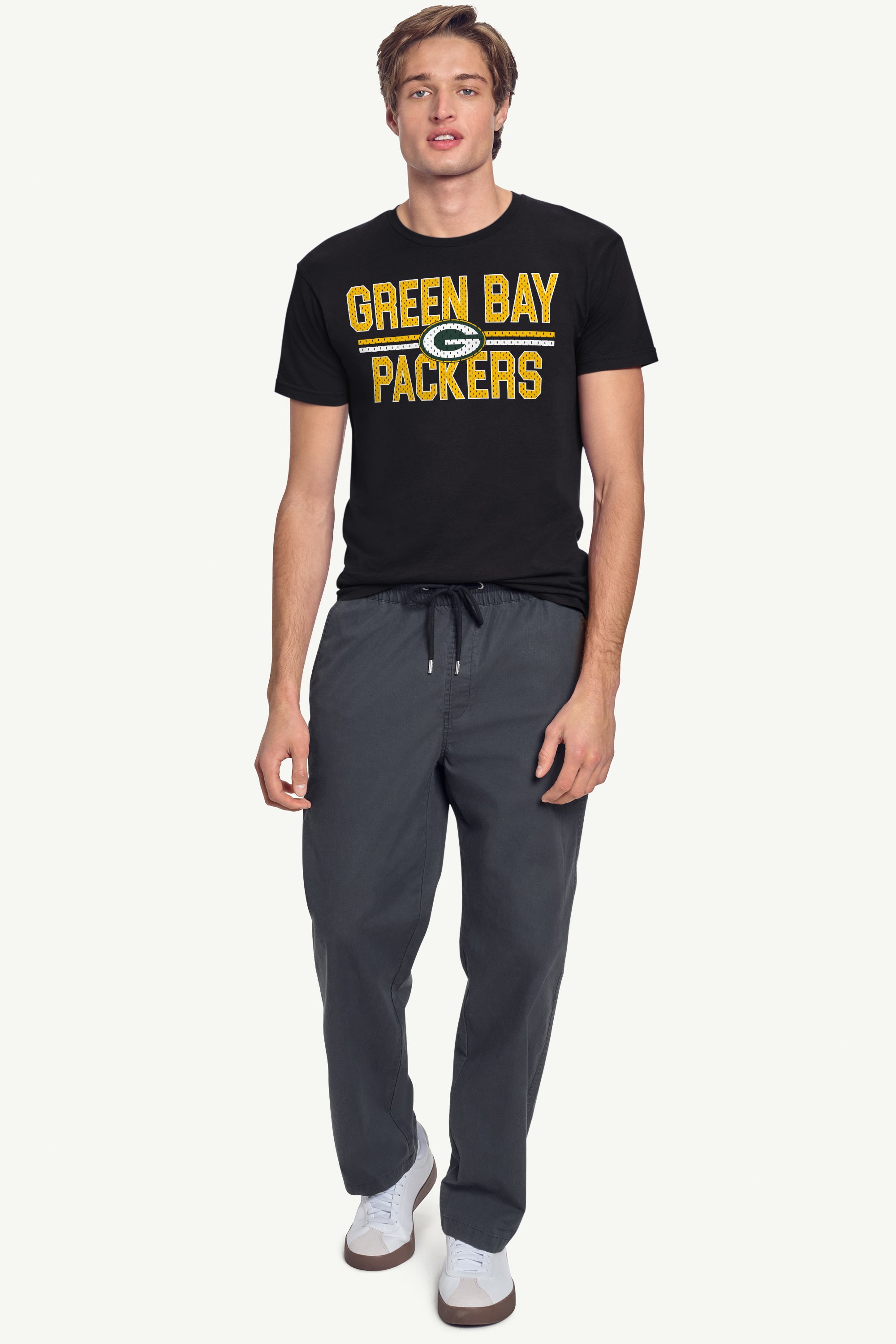 MENS GREEN BAY PACKERS MESH LOOK T SHIRT View 3 | Green Bay Packers
