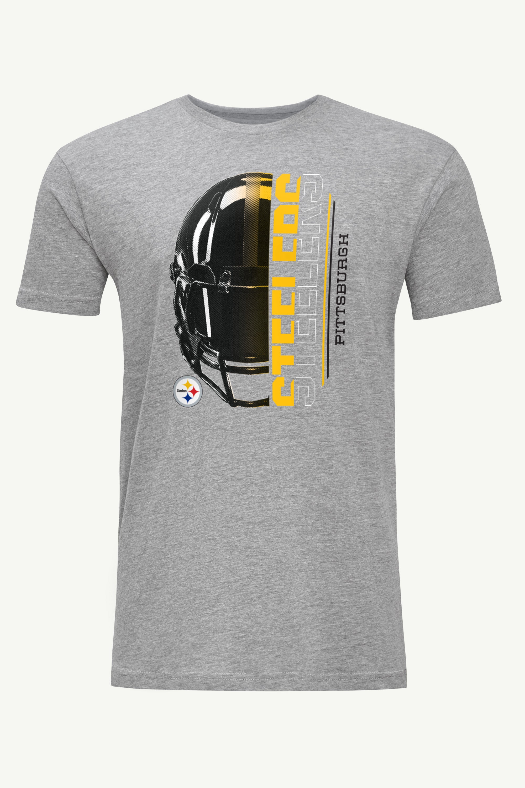 MENS PITTSBURGH STEELERS HALF HELMET T SHIRT View 1 | NFL MENS PITTSBURGH STEELERS HALF HELMET T SHIRT View 1 | NFL
