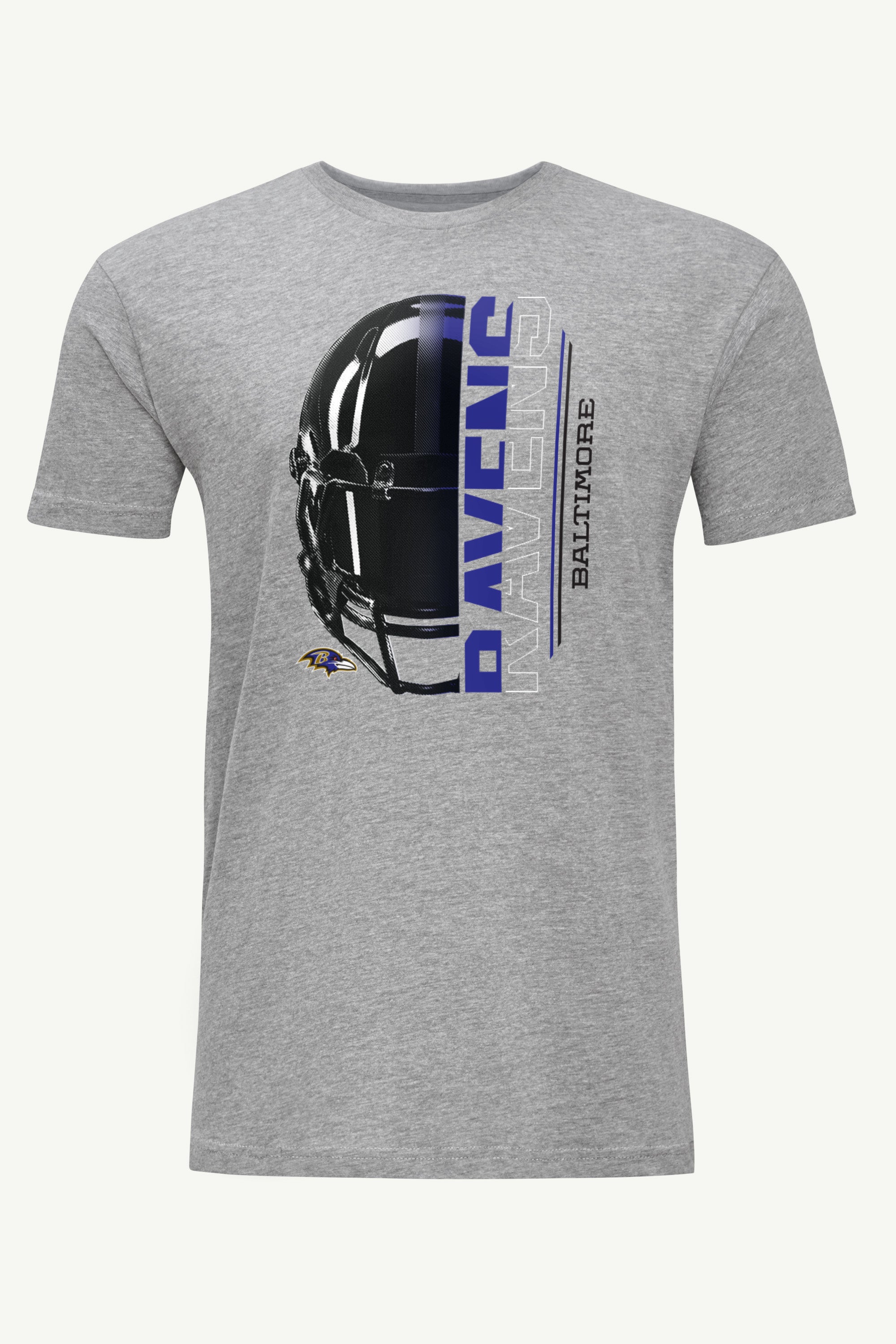MENS BALTIMORE RAVENS HALF HELMET T SHIRT View 1 | Baltimore Ravens