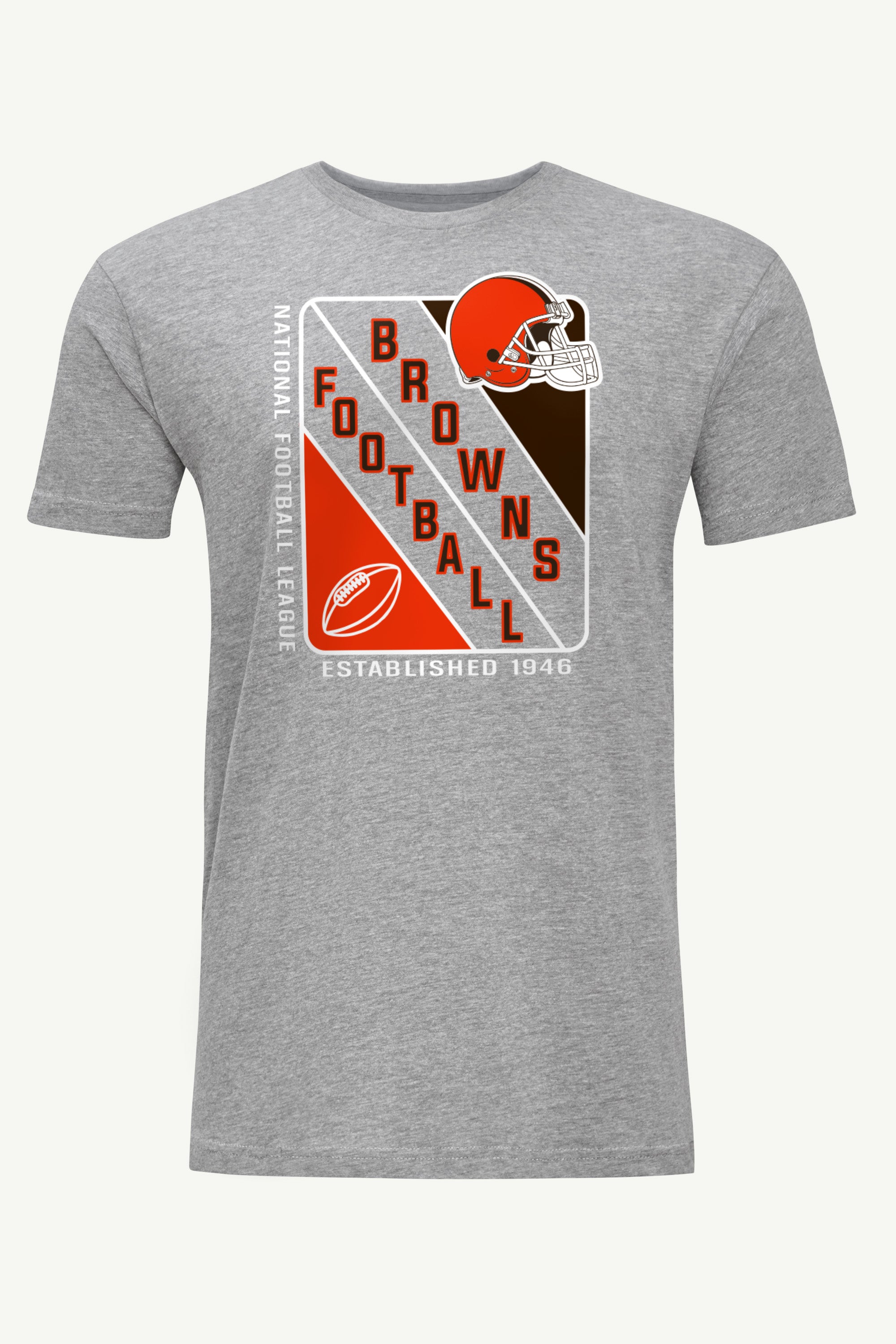 MENS CLEVELAND BROWNS SHIELD LOGO T SHIRT View 1