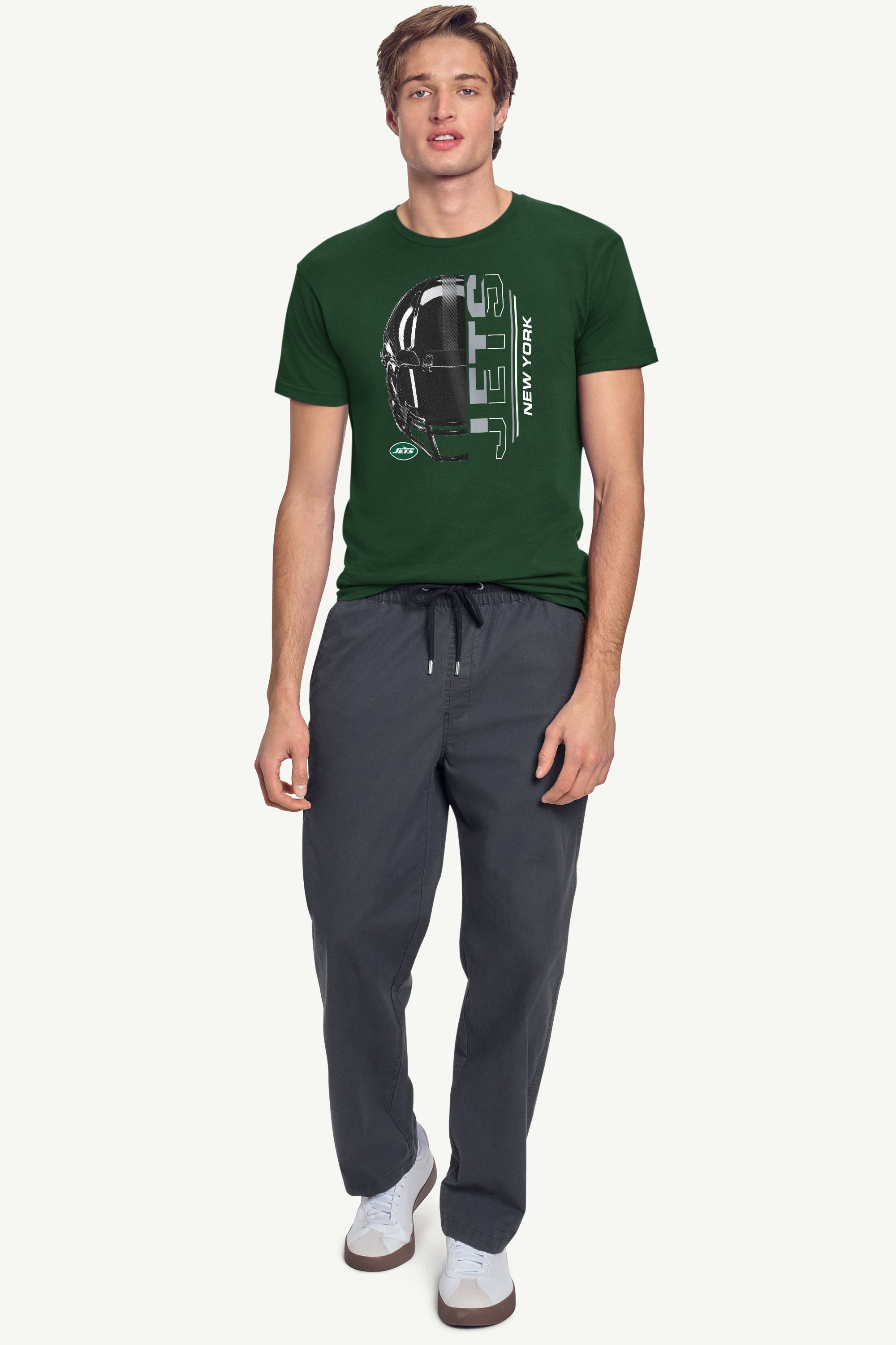 MENS NEW YORK JETS HALF HELMET T SHIRT View 3 | New York Jets