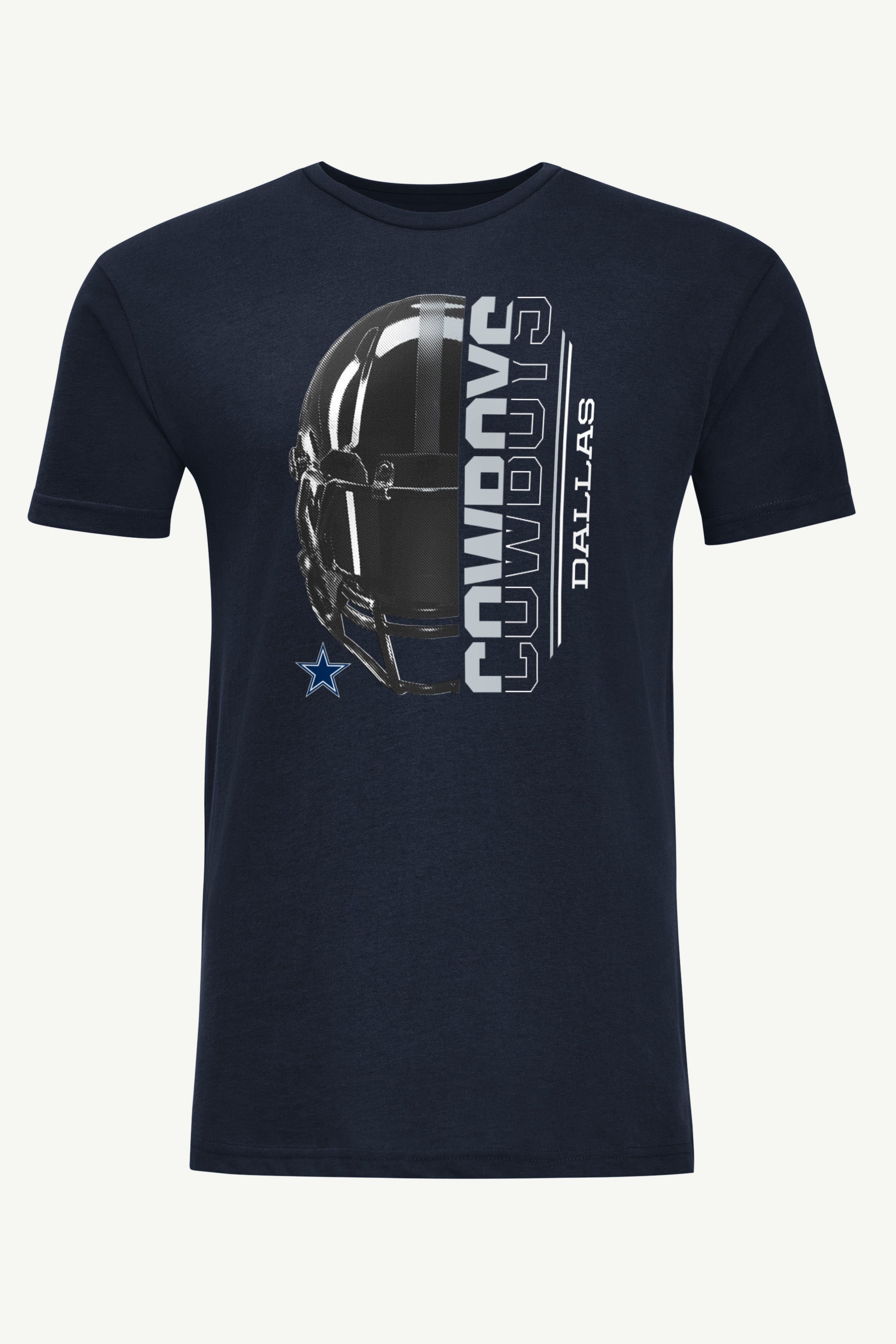 Mens Dallas Cowboys Half Helmet T Shirt NFL Starter