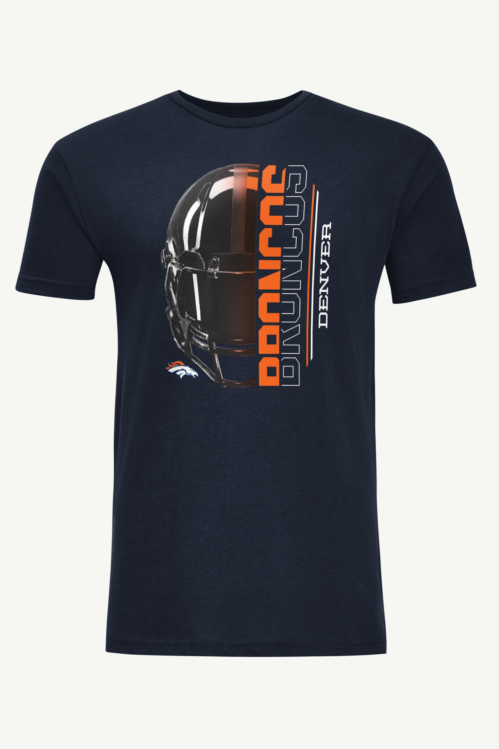 MENS DENVER BRONCOS HALF HELMET T SHIRT View 1 | Denver Broncos
