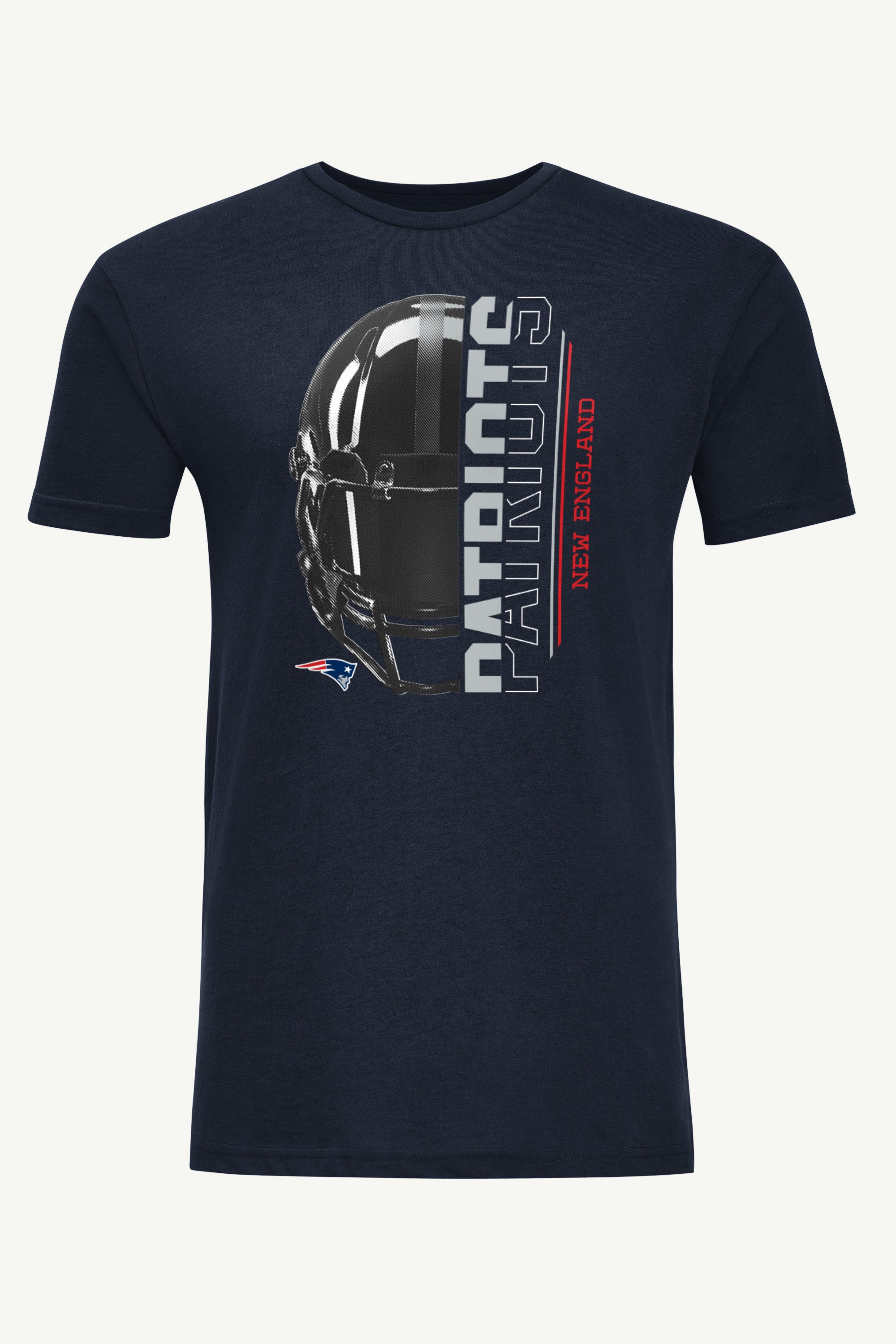 MENS NEW ENGLAND PATRIOTS HALF HELMET T SHIRT View 1 | New England Patriots