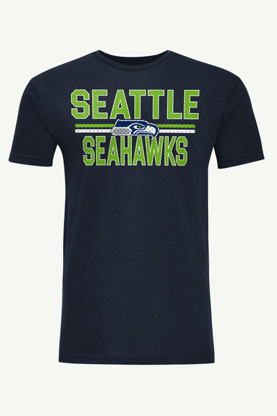 ローリングストーンズ×SEATTLE SEAHAWKSコラボシャツ ネイビー　L STARTER_MS0CANRI_SSE_front_gra