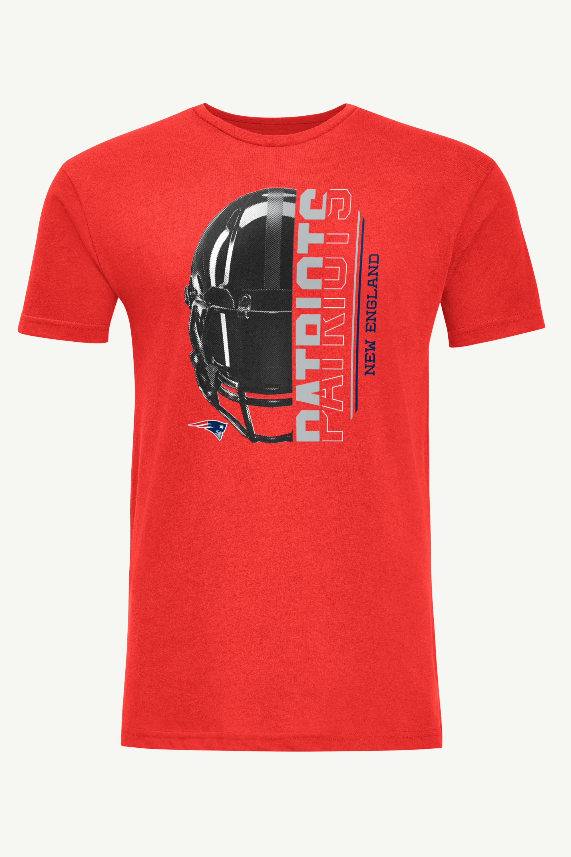 MENS NEW ENGLAND PATRIOTS HALF HELMET T SHIRT View 1 | New England Patriots