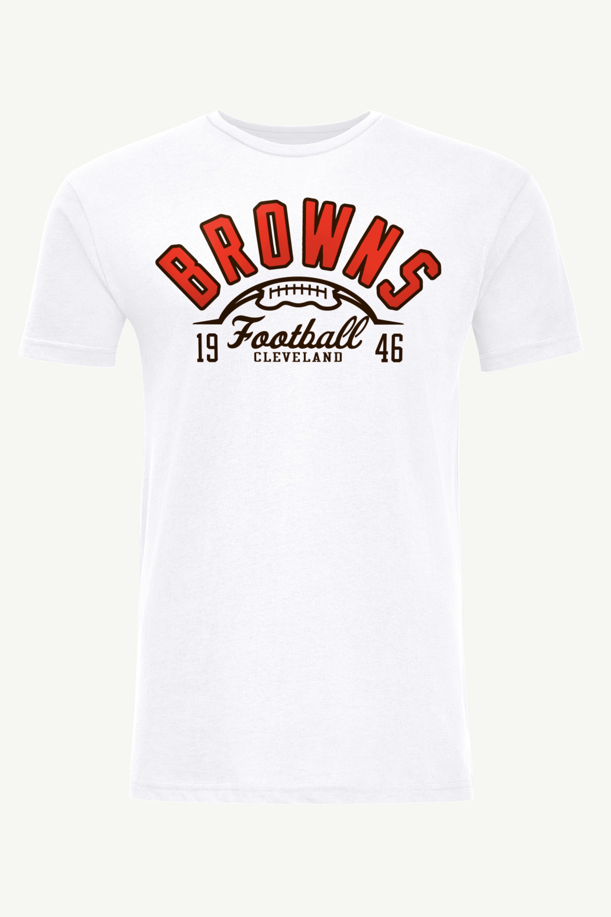 MENS CLEVELAND BROWNS HALF BALL T SHIRT View 1 | Cleveland Browns MENS CLEVELAND BROWNS HALF BALL T SHIRT View 1 | Cleveland Browns