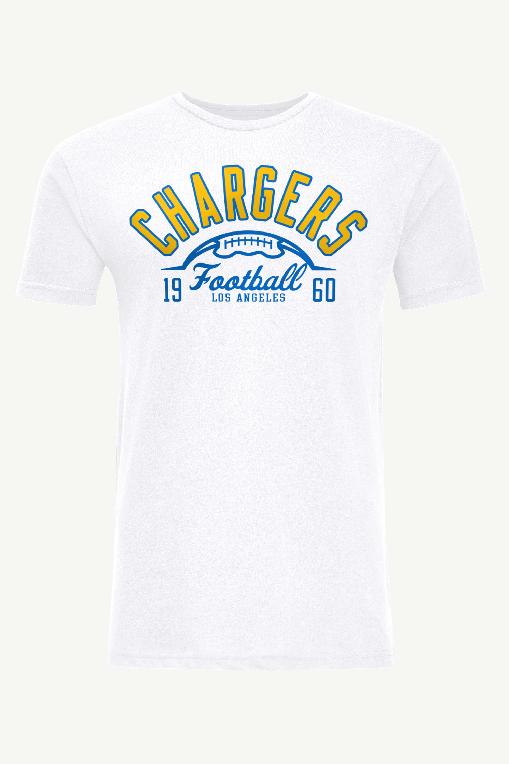 MENS LOS ANGELES CHARGERS HALF BALL T SHIRT View 1