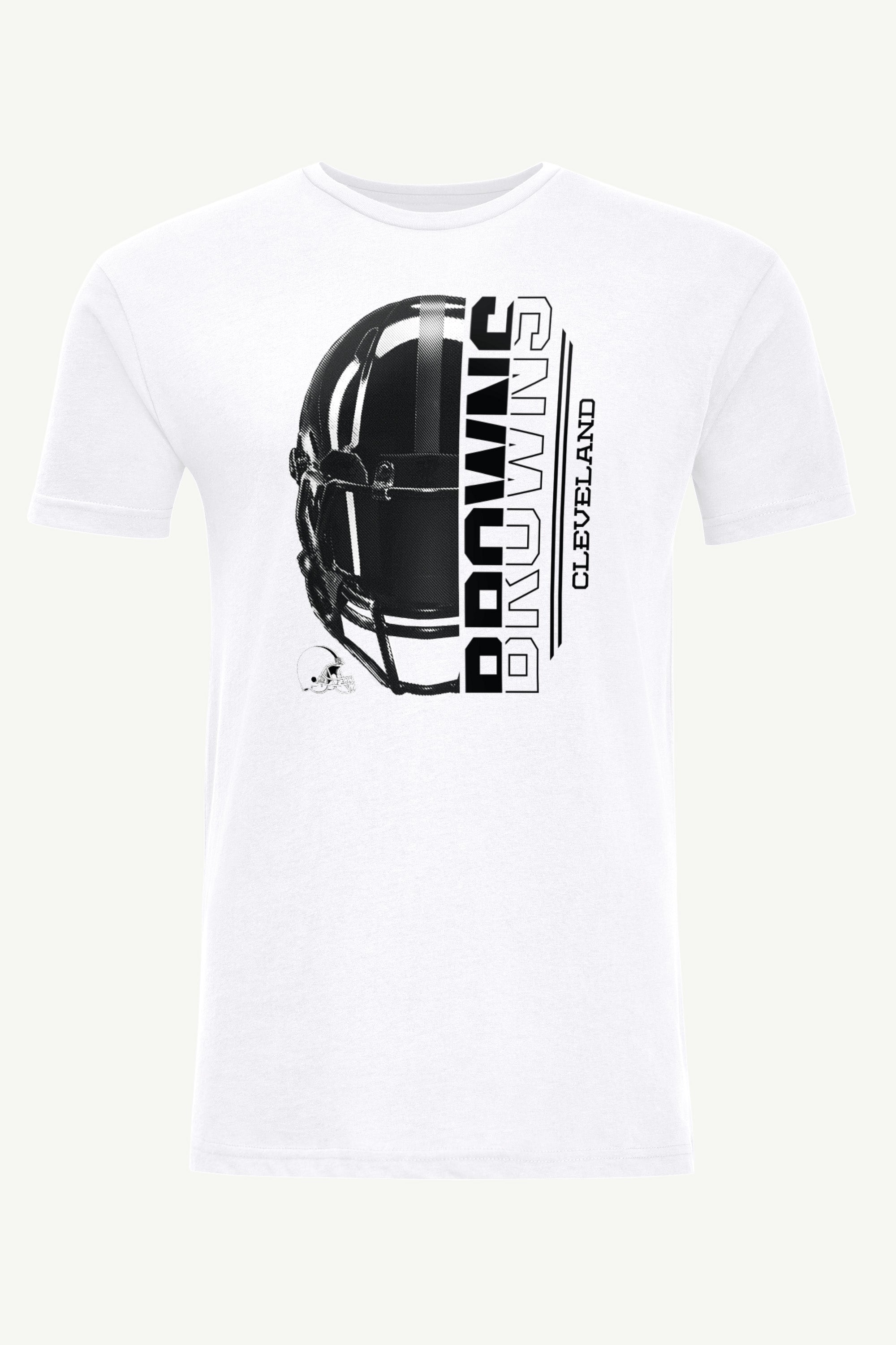 MENS CLEVELAND BROWNS HALF HELMET T SHIRT View 1 | Cleveland Browns