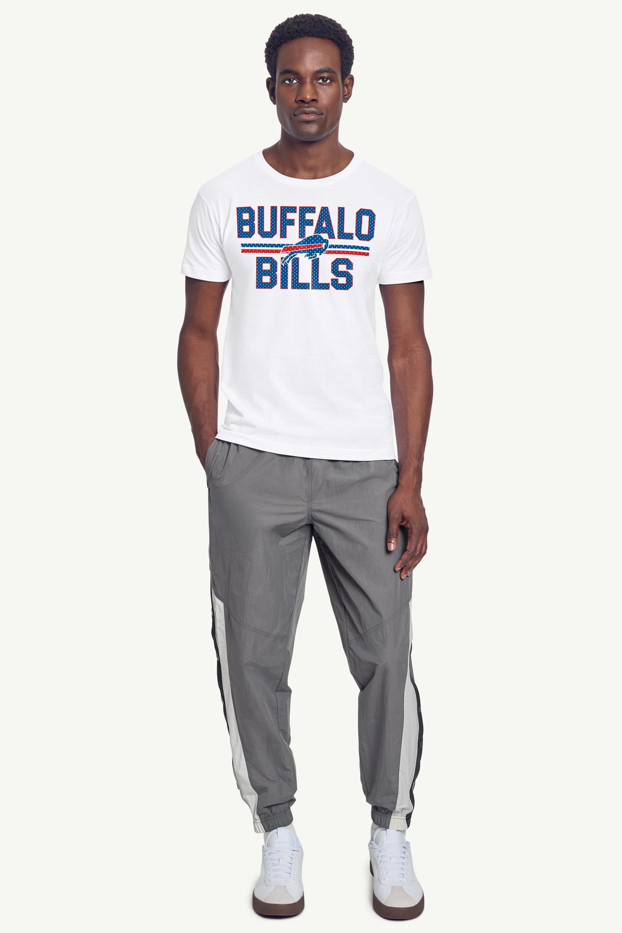 MENS BUFFALO BILLS MESH LOOK T SHIRT View 3 | Men's T-Shirts