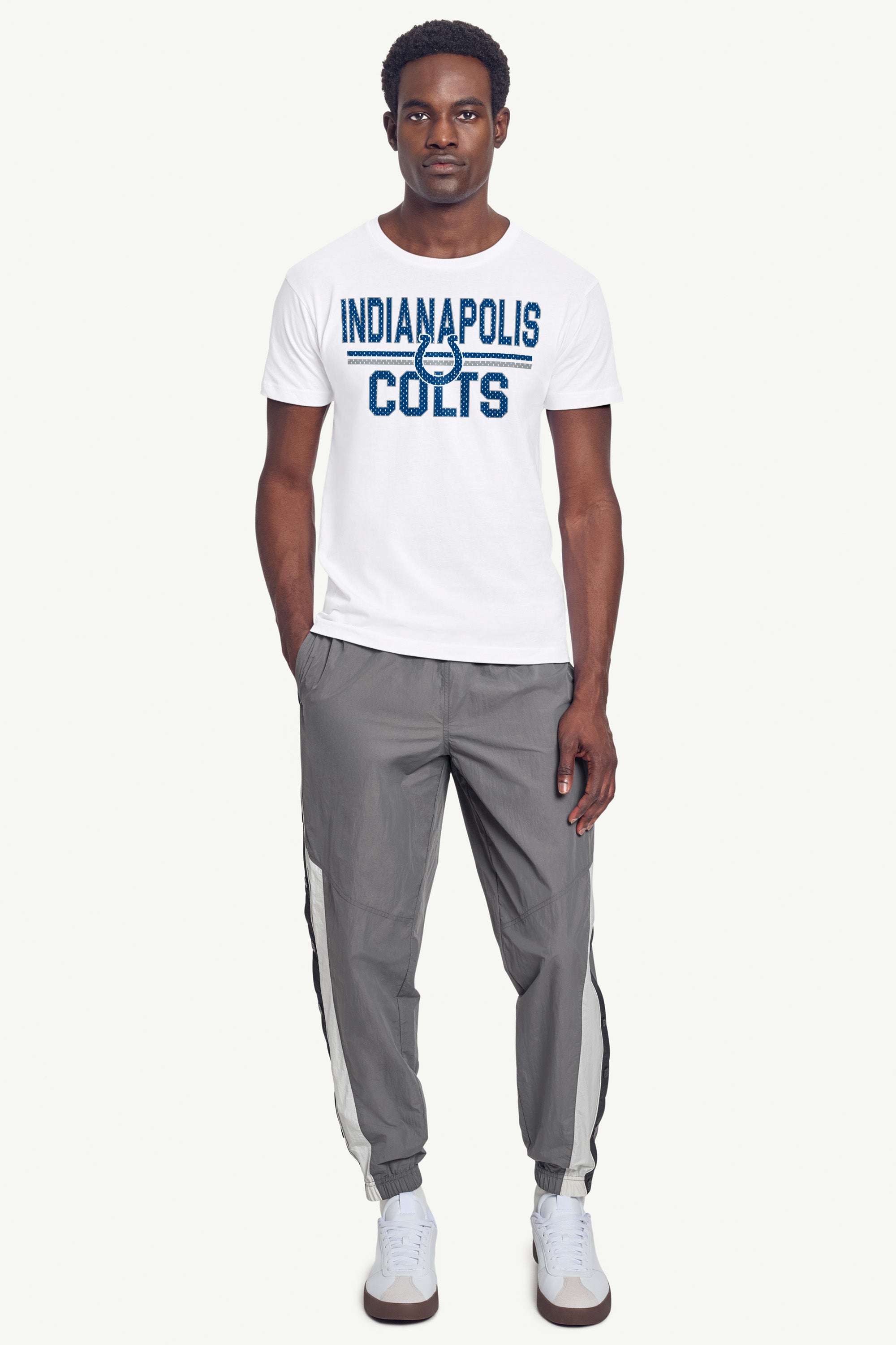MENS INDIANAPOLIS COLTS MESH LOOK T SHIRT View 3 | Indianapolis Colts