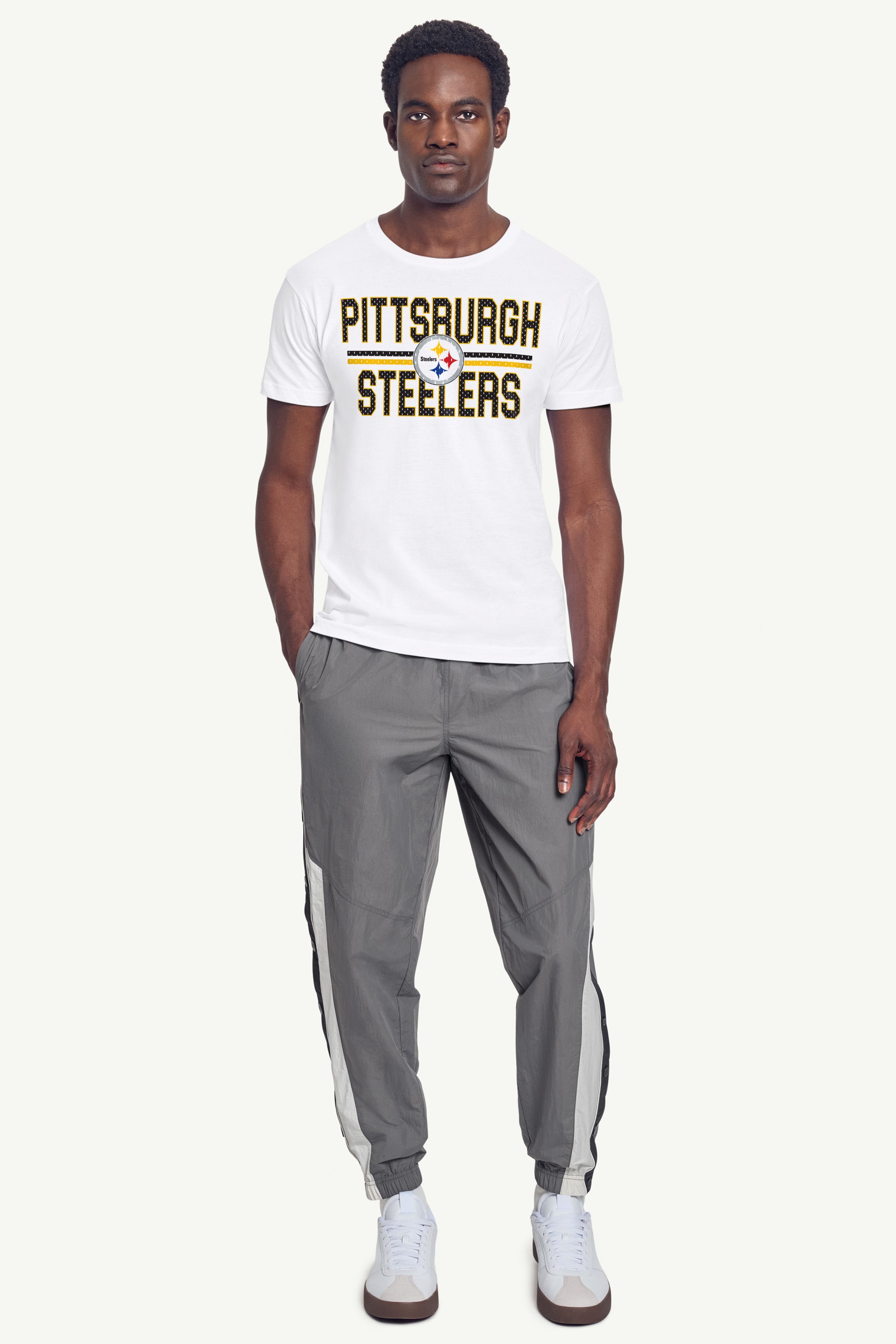 MENS PITTSBURGH STEELERS MESH LOOK T SHIRT View 3 | Men's T-Shirts