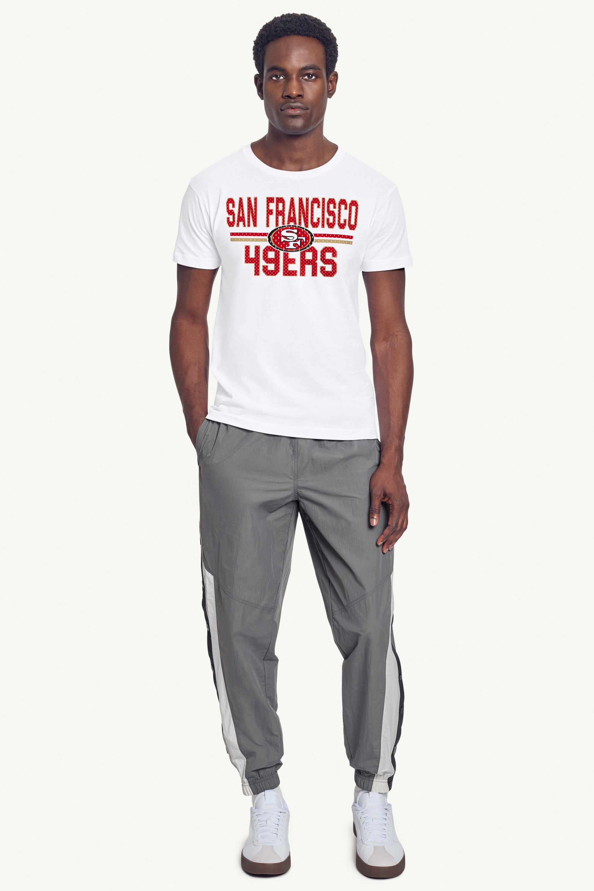 MENS SAN FRANCISCO 49ERs MESH LOOK T SHIRT View 3 | San Francisco 49ers