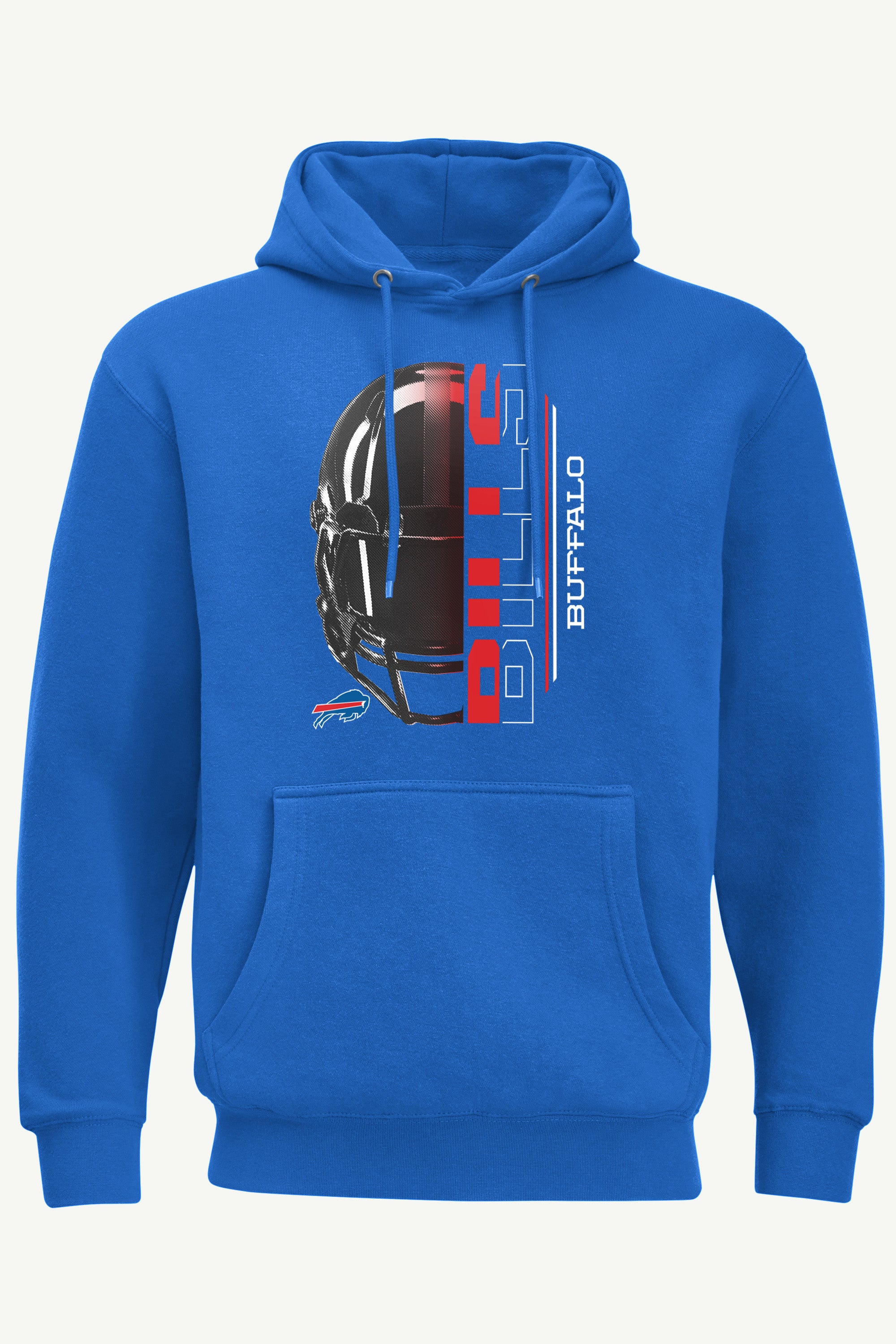 MENS BUFFALO BILLS HALF HELMET HOODIE View 1 | Men's Hoodies