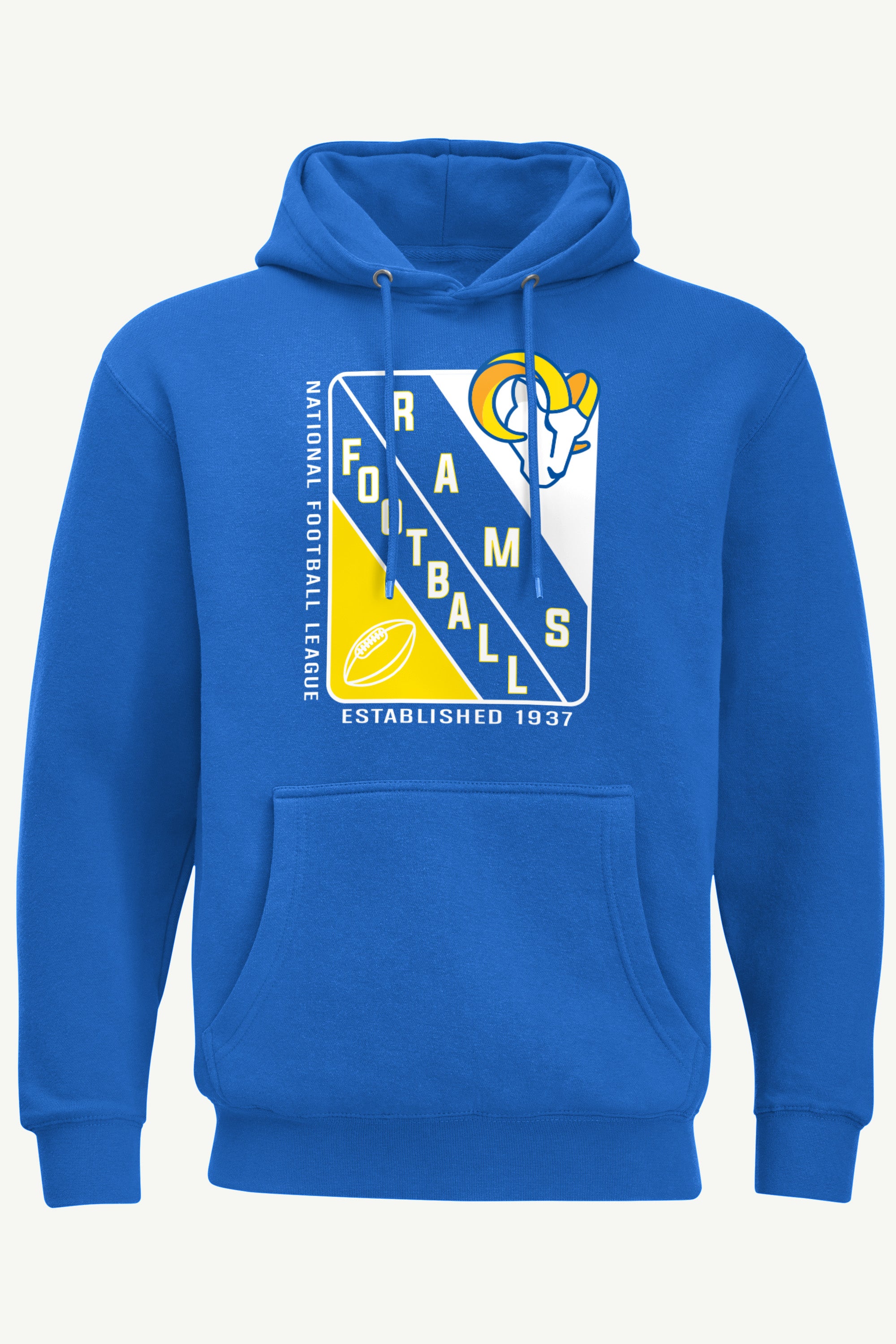 MENS LOS ANGELES RAMS SHIELD LOGO HOODIE View 1 | Los Angeles Rams