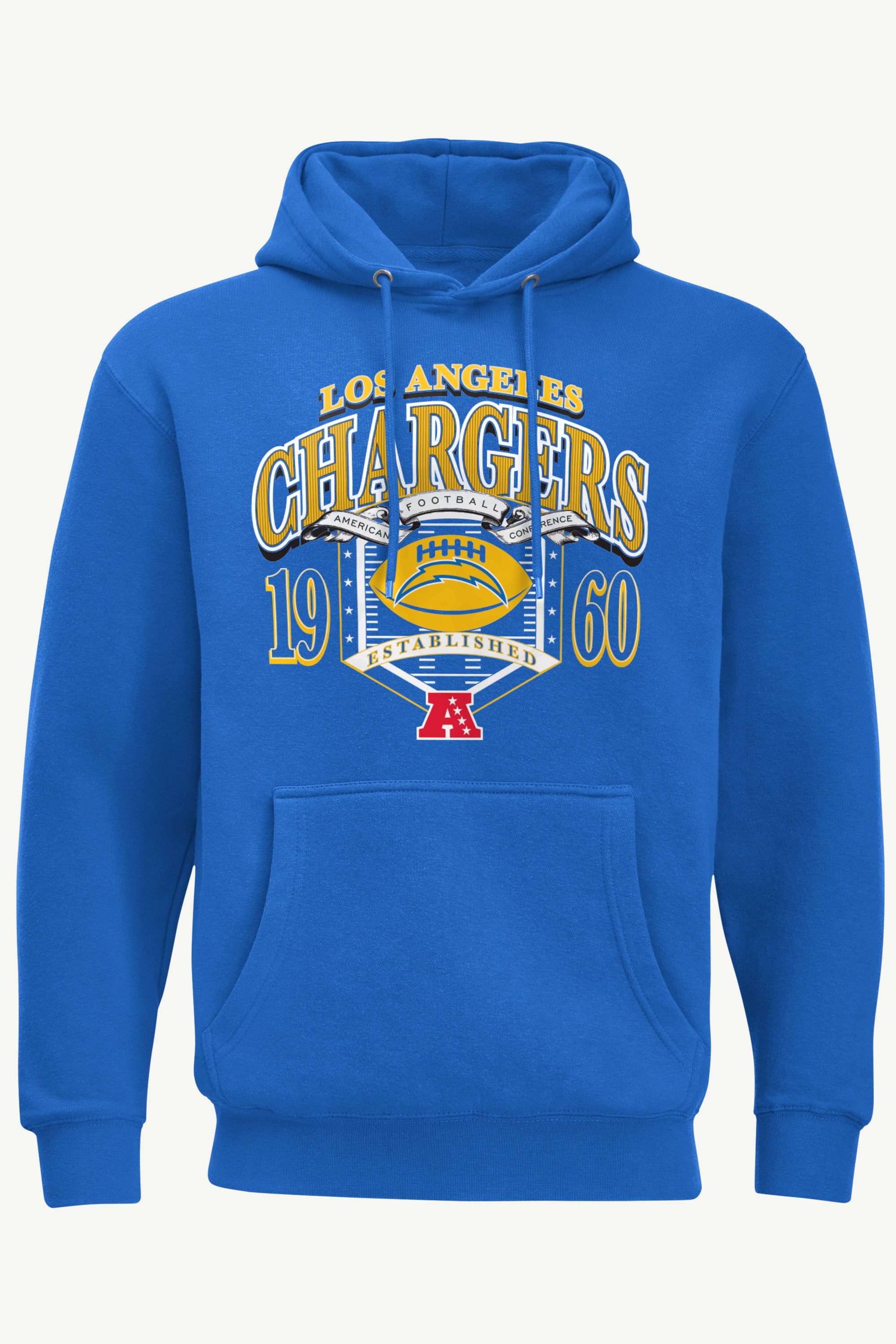 MENS LOS ANGELES CHARGERS 80s INSPIRED FIELD HOODIE View 1 | Los Angeles Chargers
