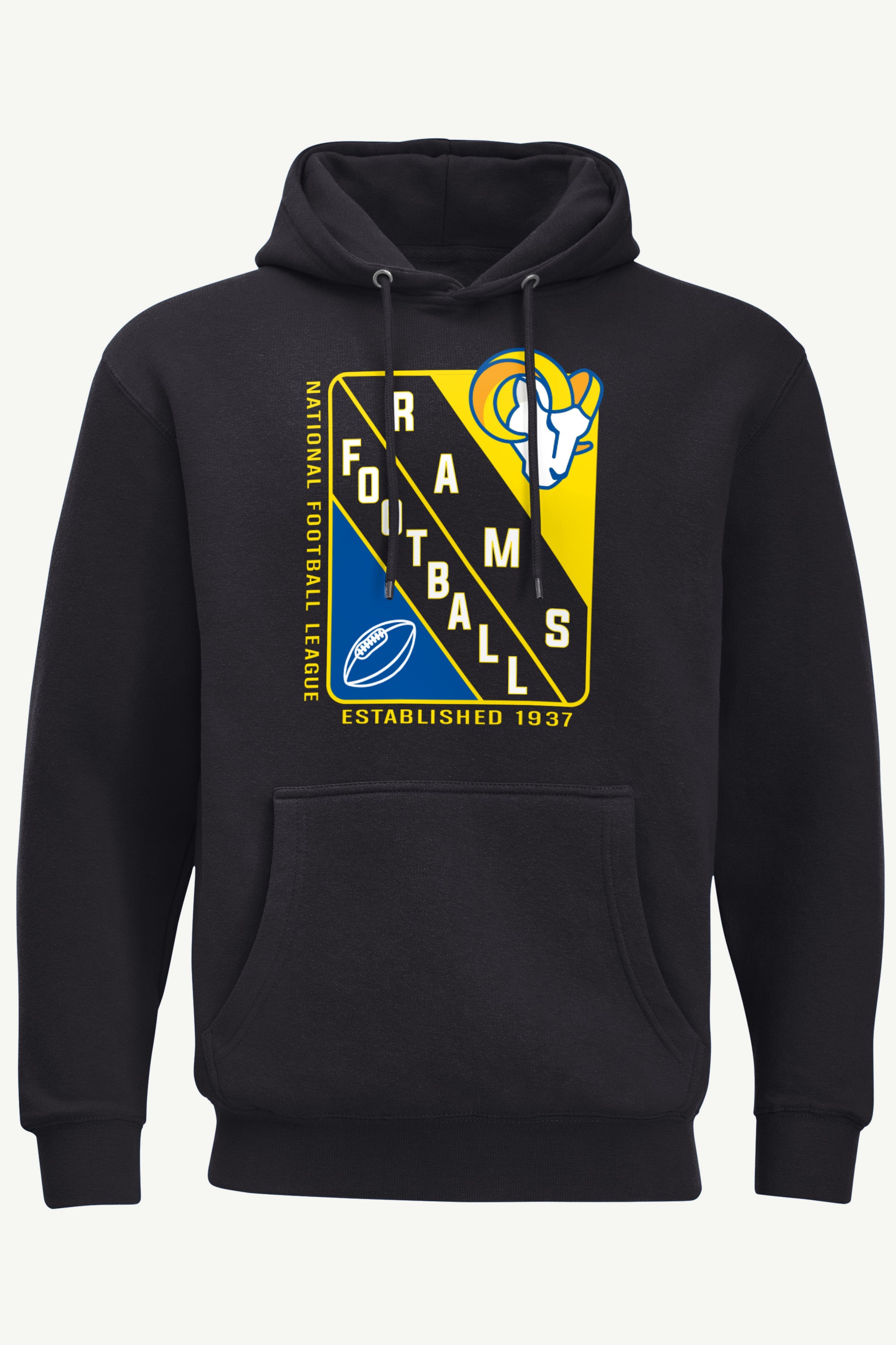 MENS LOS ANGELES RAMS SHIELD LOGO HOODIE View 1 | Los Angeles Rams