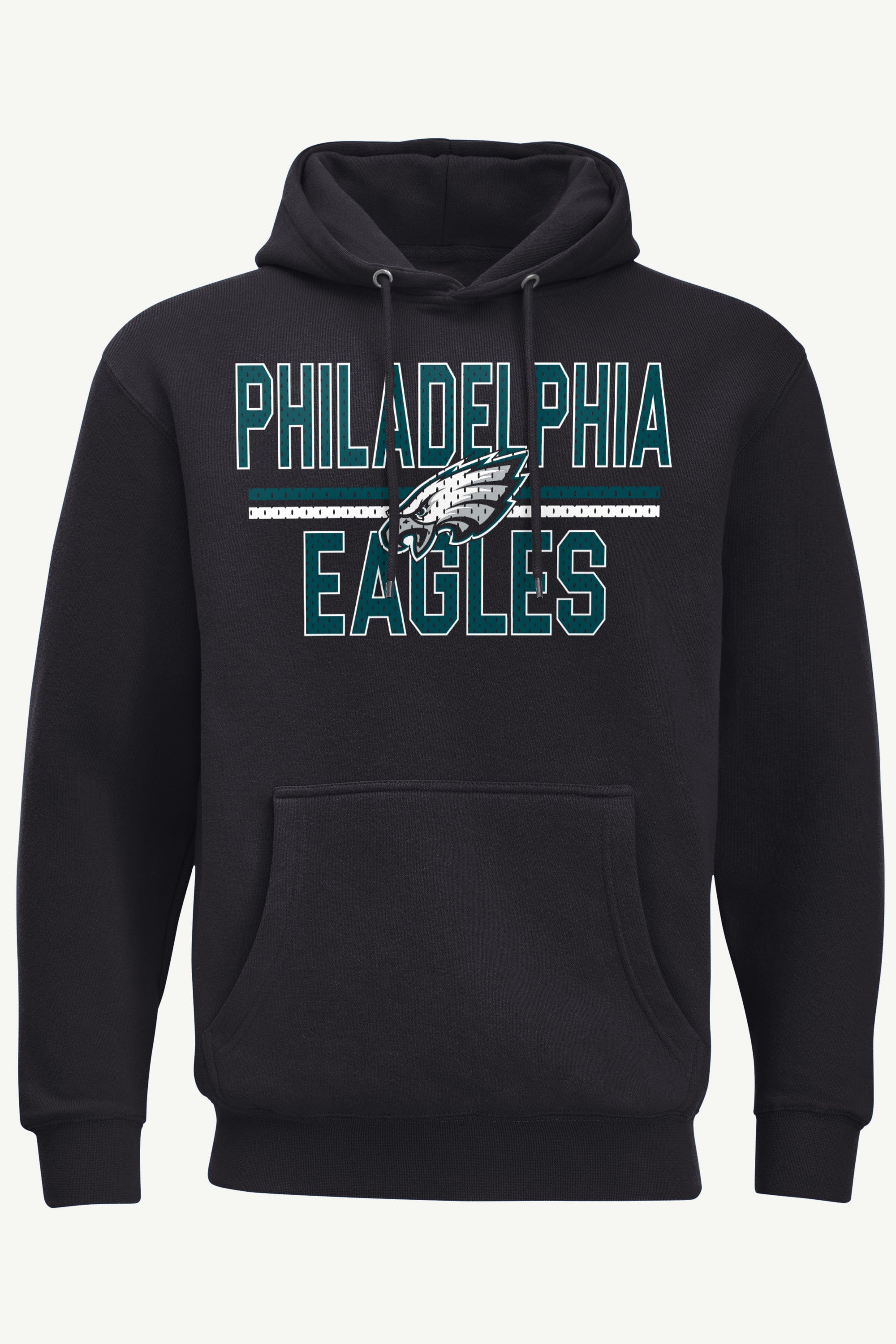 MENS PHILADELPHIA EAGLES MESH LOOK HOODIE View 1