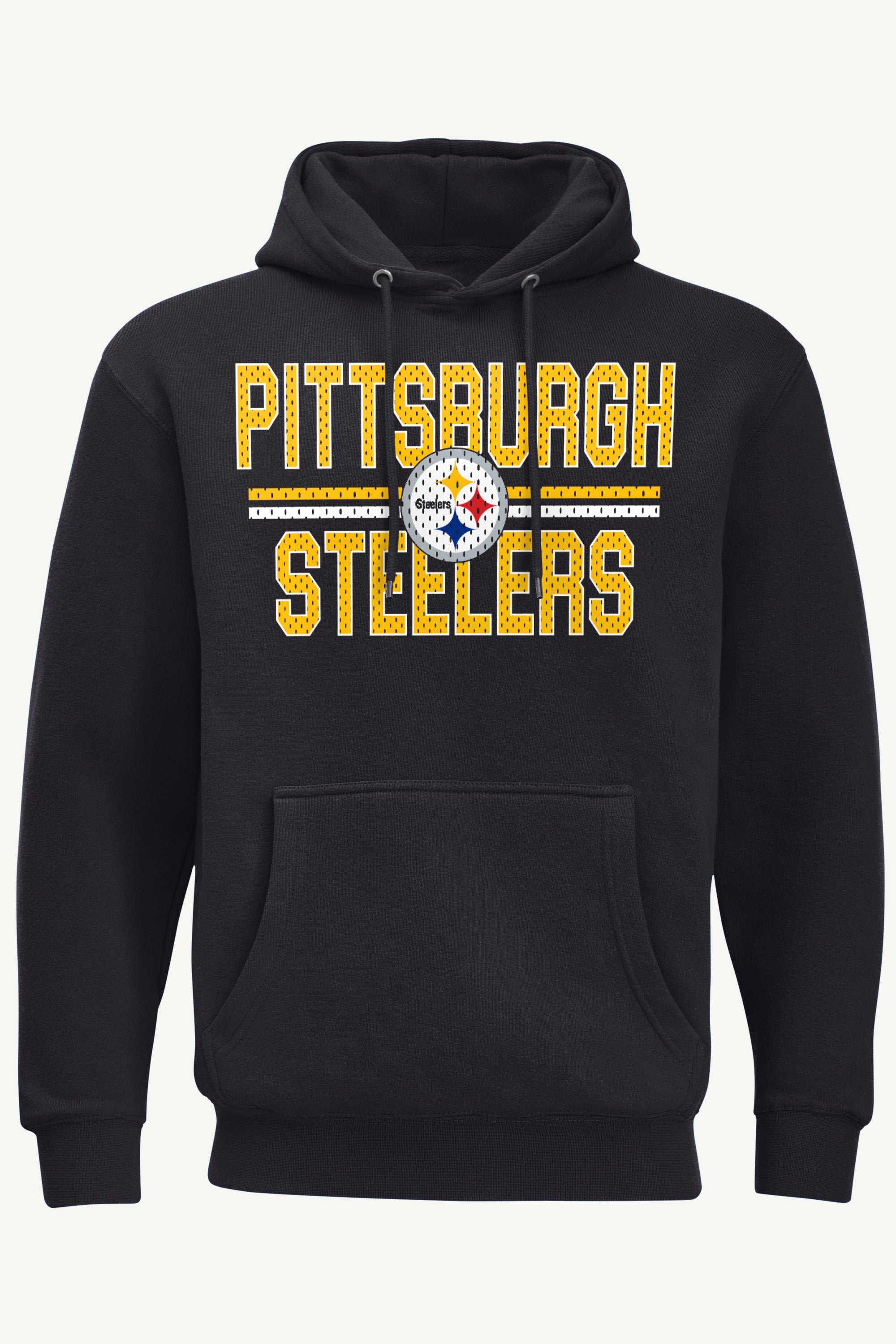 MENS PITTSBURGH STEELERS MESH LOOK HOODIE View 1 | NFL MENS PITTSBURGH STEELERS MESH LOOK HOODIE View 1 | NFL