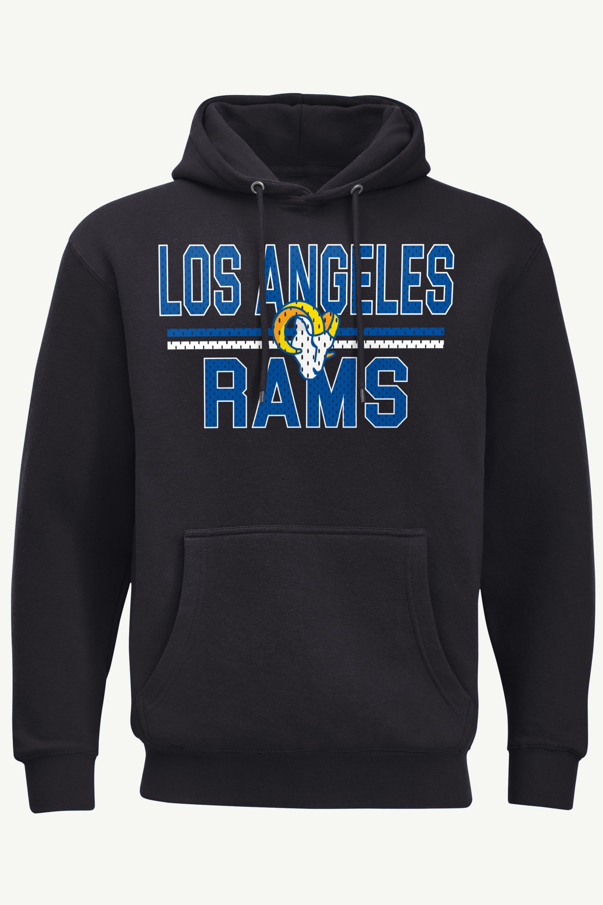 MENS LOS ANGELES RAMS MESH LOOK HOODIE View 1 | NFL MENS LOS ANGELES RAMS MESH LOOK HOODIE View 1 | NFL